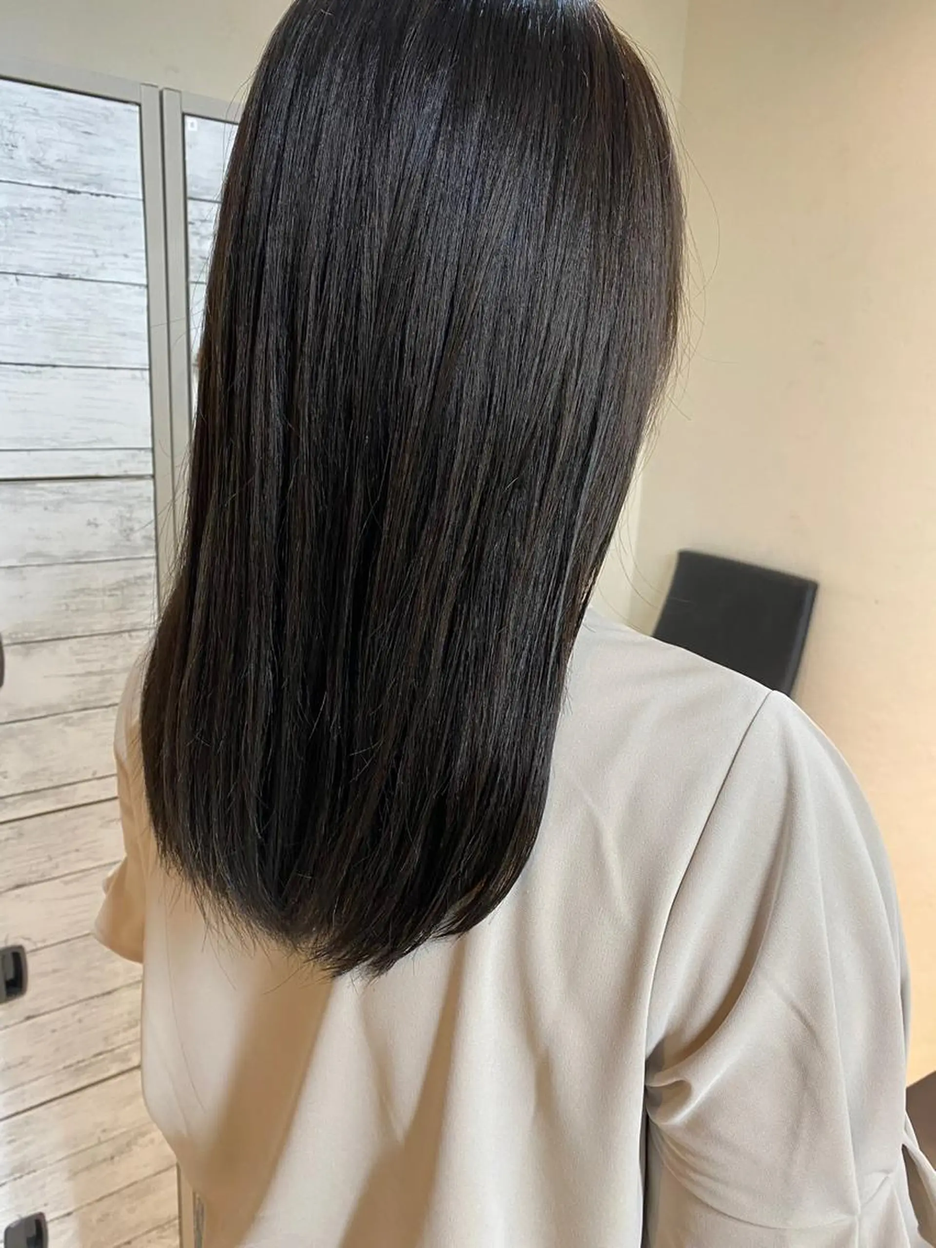 ロング カラー カット ヘアカラー トリートメント 後藤紗英/髪質改善 /オリーブベージュのヘアスタイル