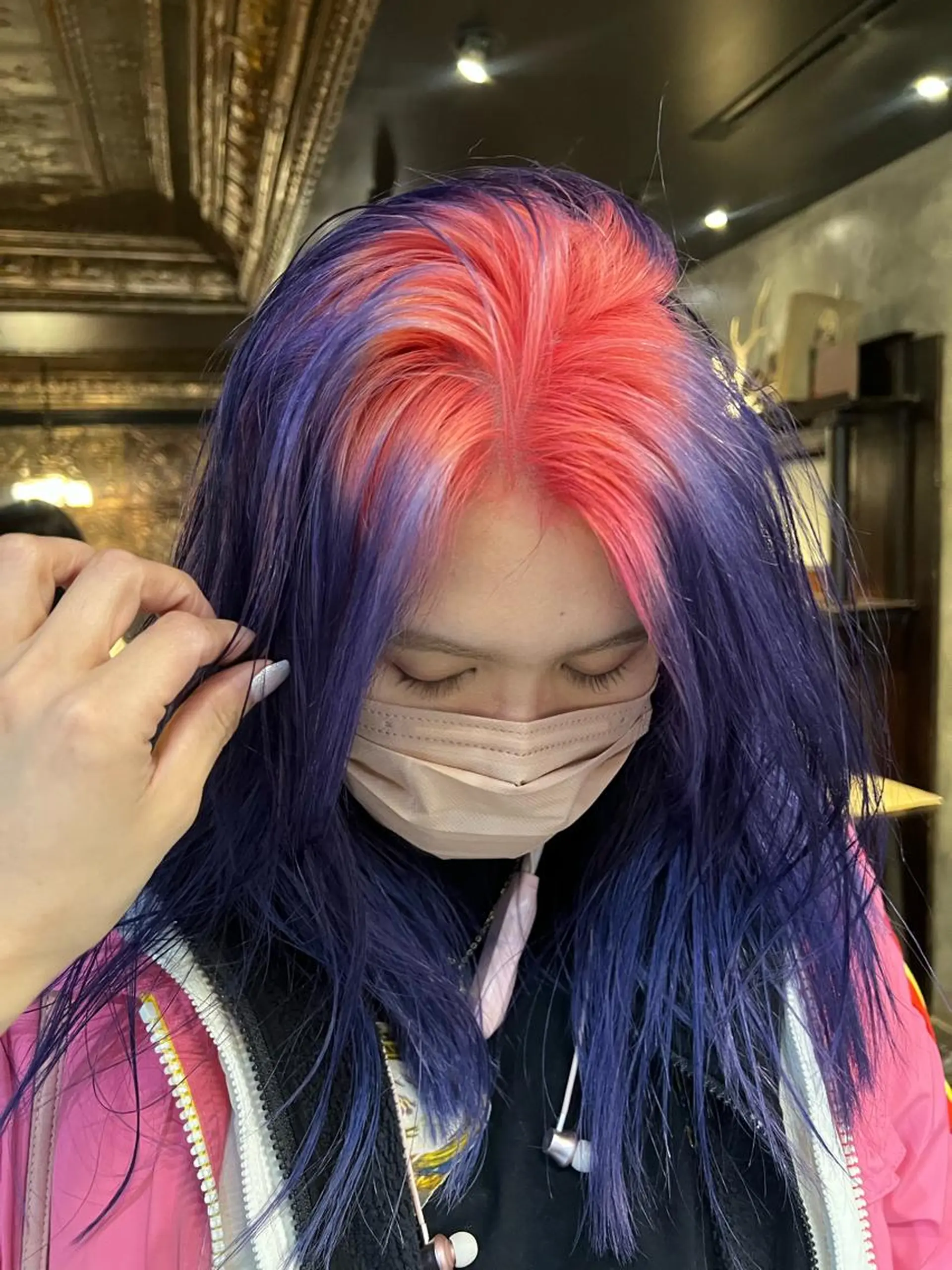 ロング カラー カット ヘアカラー haco＋所属・圧倒的デザイン力 店長🎨RENAのヘアスタイル