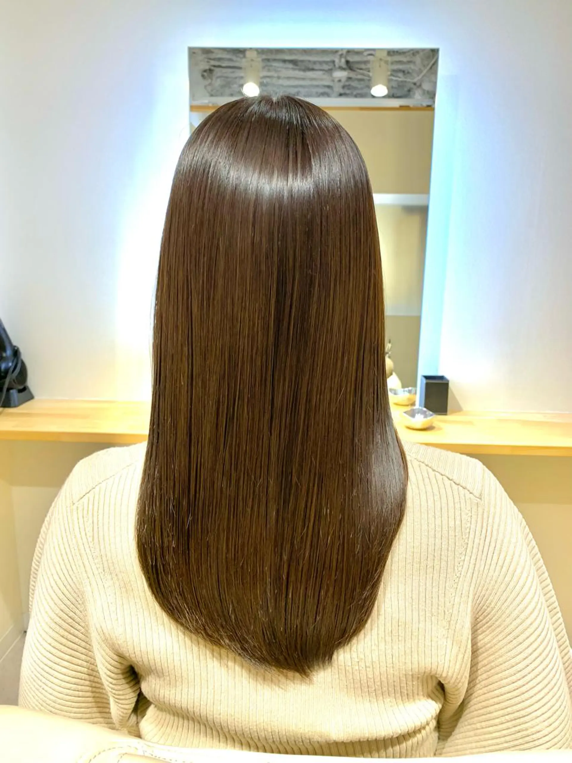 セミロング カラー トリートメント 酸熱トリートメント 🏆蔵前個室 美容院🏆 大川月央のヘアスタイル