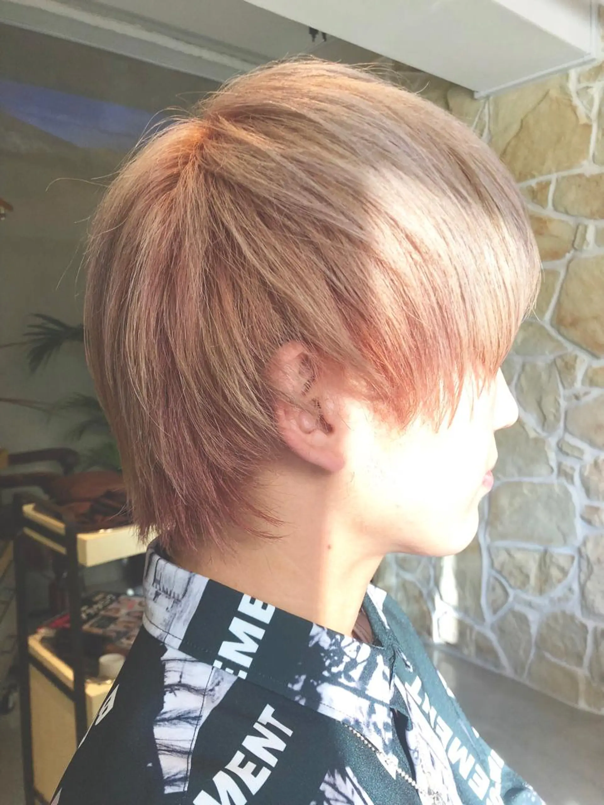 メンズ マッシュ カット ヘアカラー トリートメント las PAVILIONのヘアスタイル