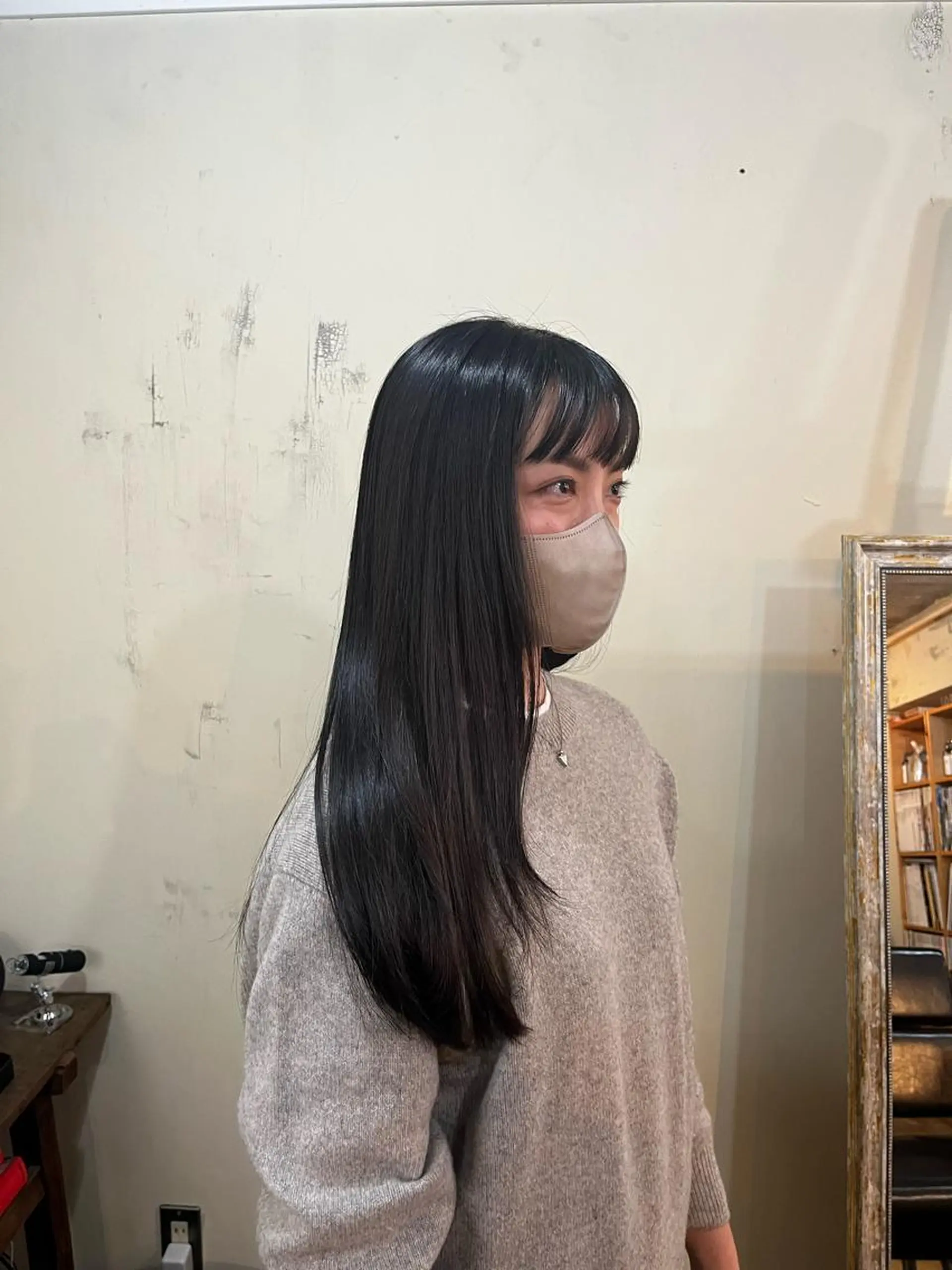 ロング カット ヘアカラー トリートメント 松田 真のヘアスタイル