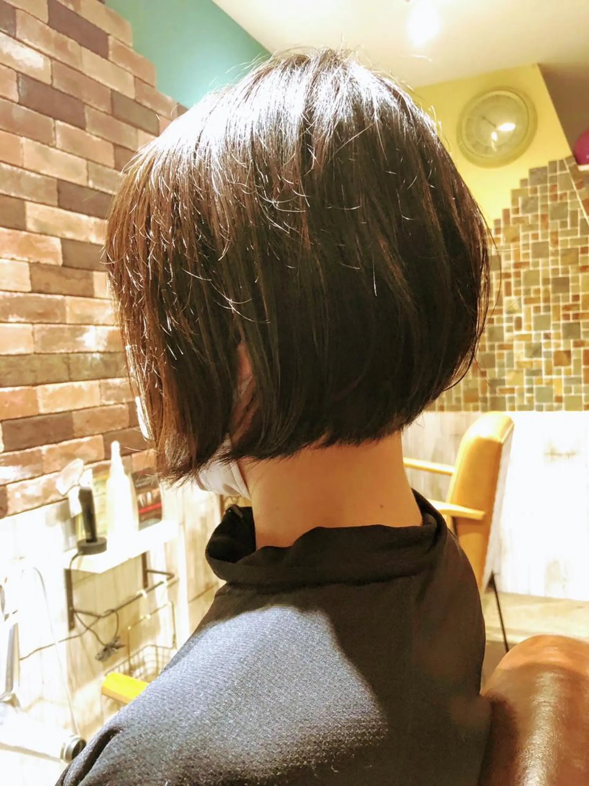 ショート 切りっぱなしボブ ボブ カット トリートメント ✨質感調整✨ ヤマシタマリエのヘアスタイル