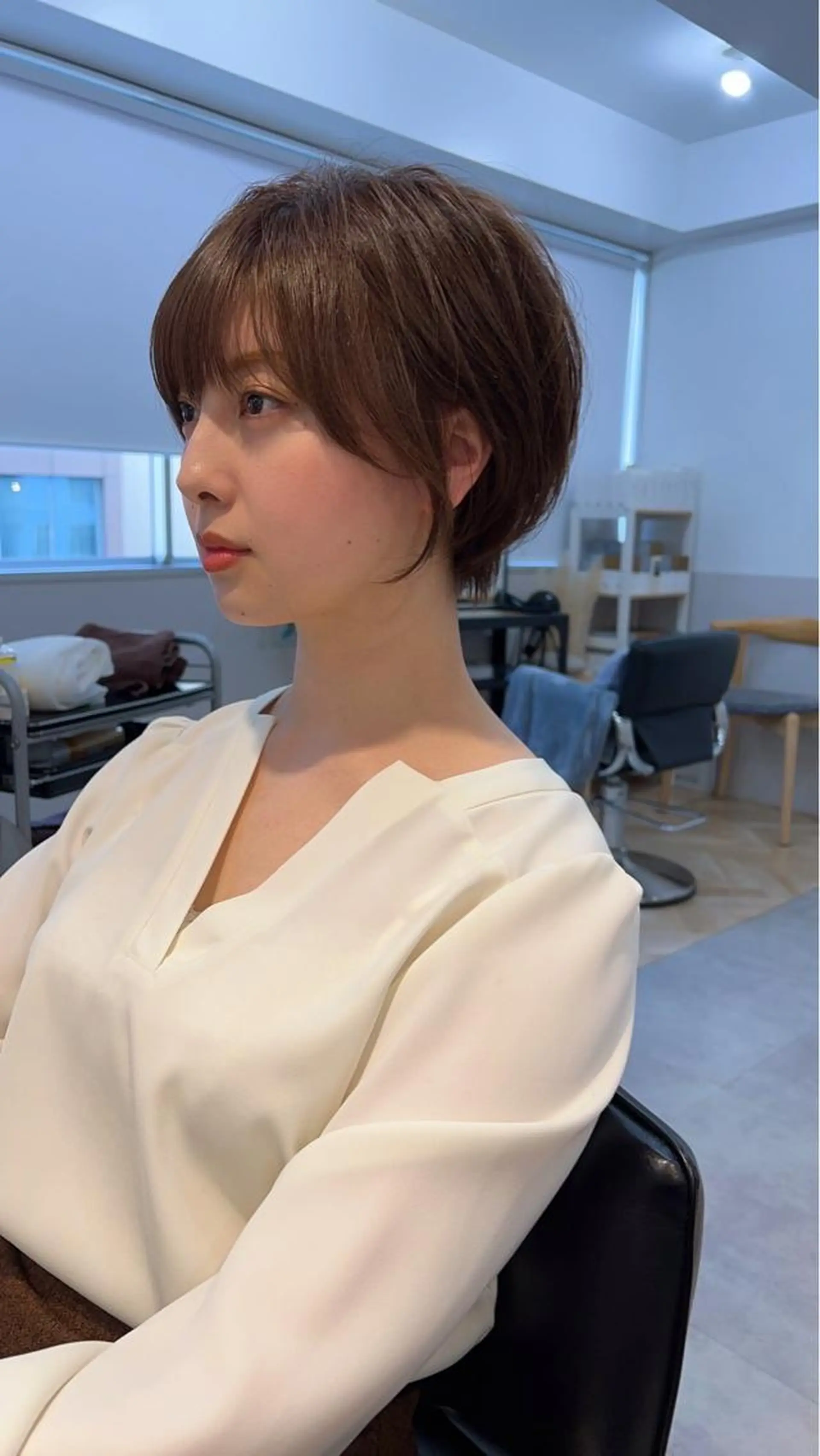 ショート カラー 山下夕月 ショート🫧ボブのヘアスタイル