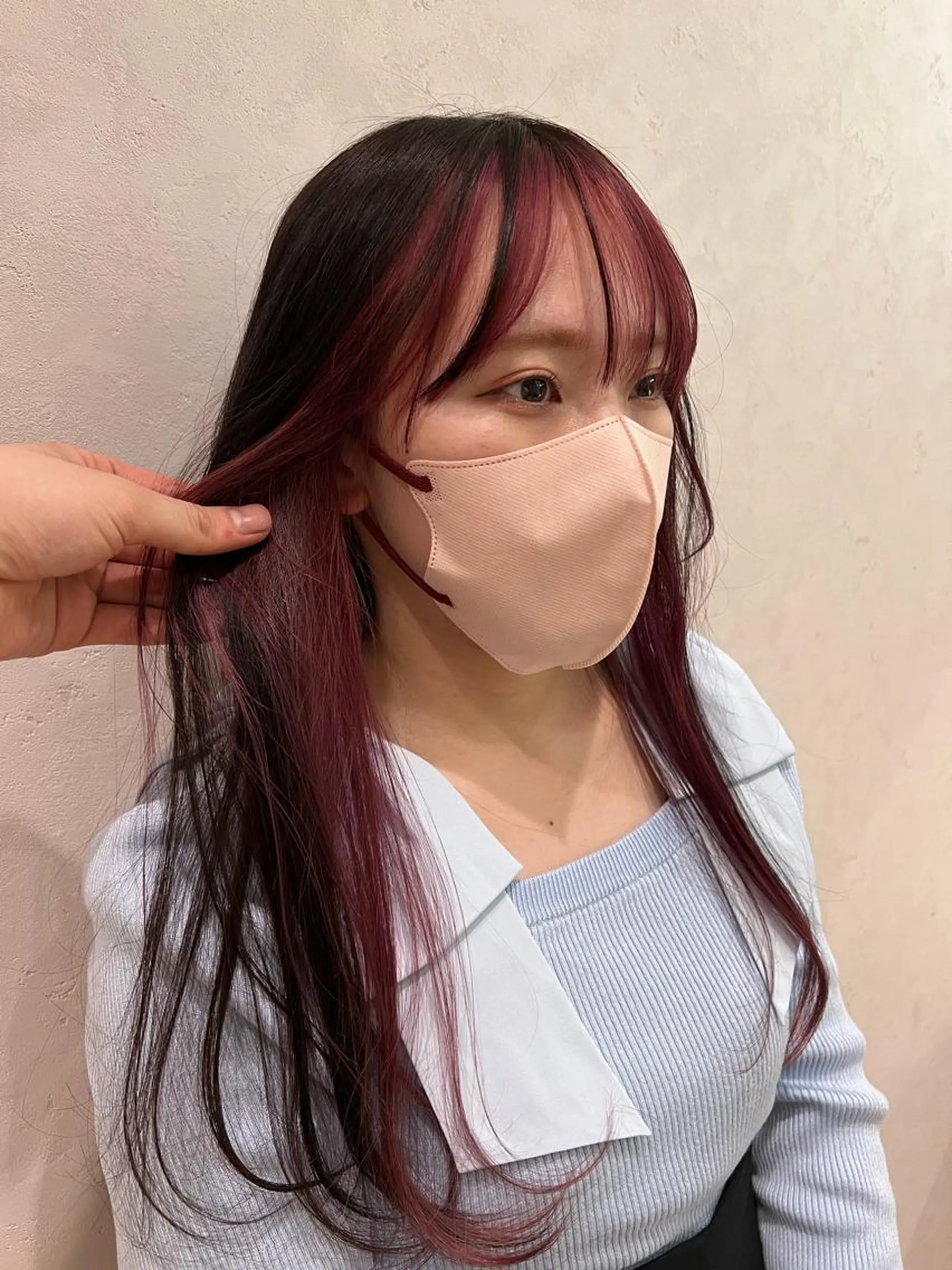 ミディアム カラー インナーカラー 高橋 龍哉のヘアスタイル