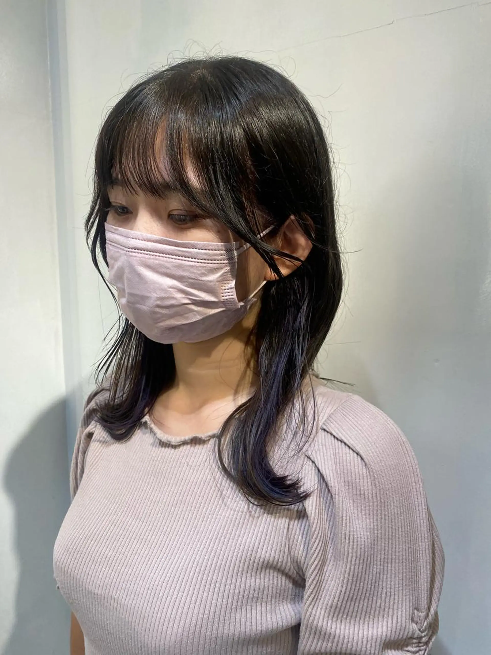 セミロング ヘアカラー 西山 恵太郎のヘアスタイル