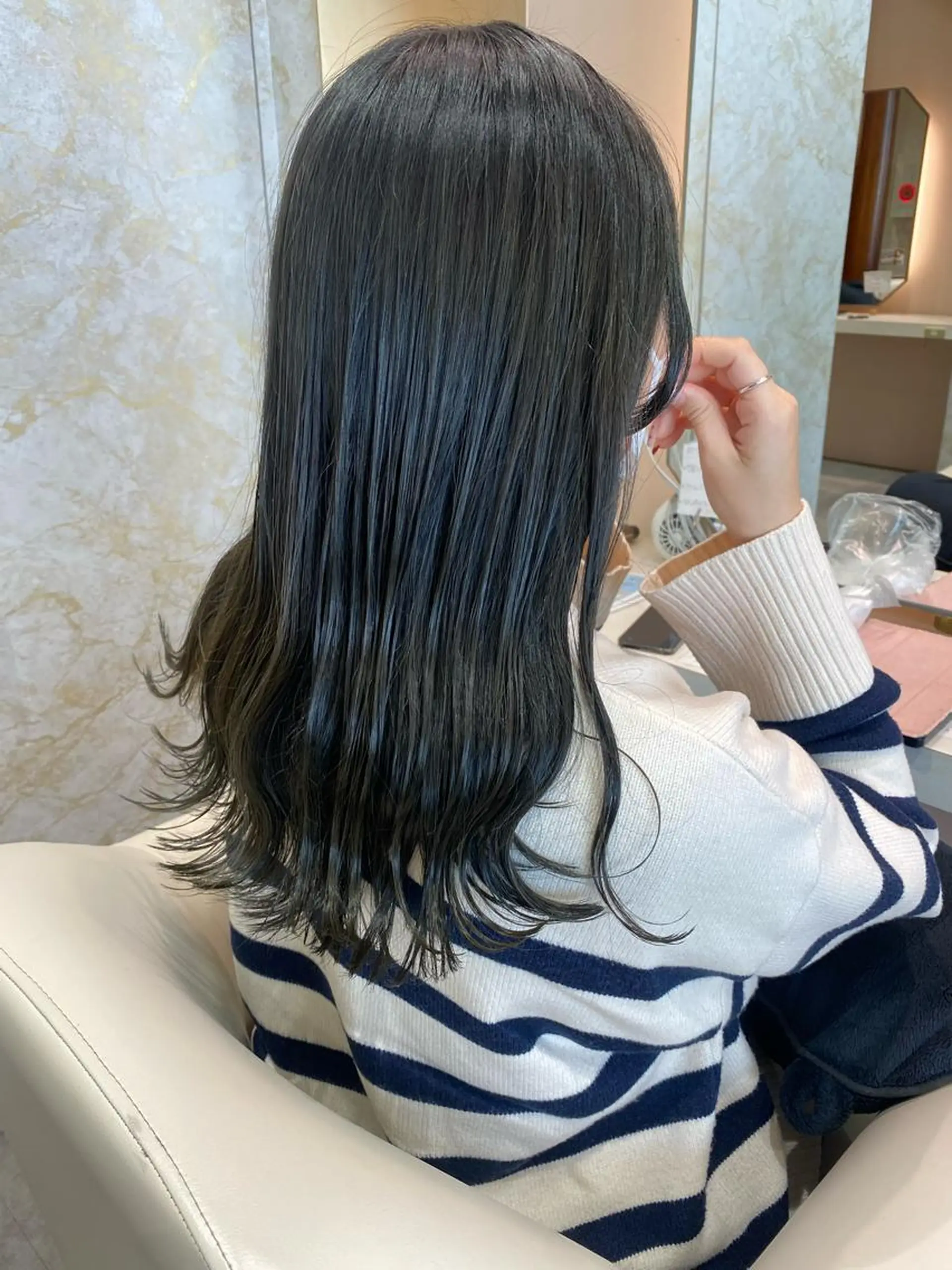 ロング カラー 店長/mao/ 前髪/顔周りカットのヘアスタイル