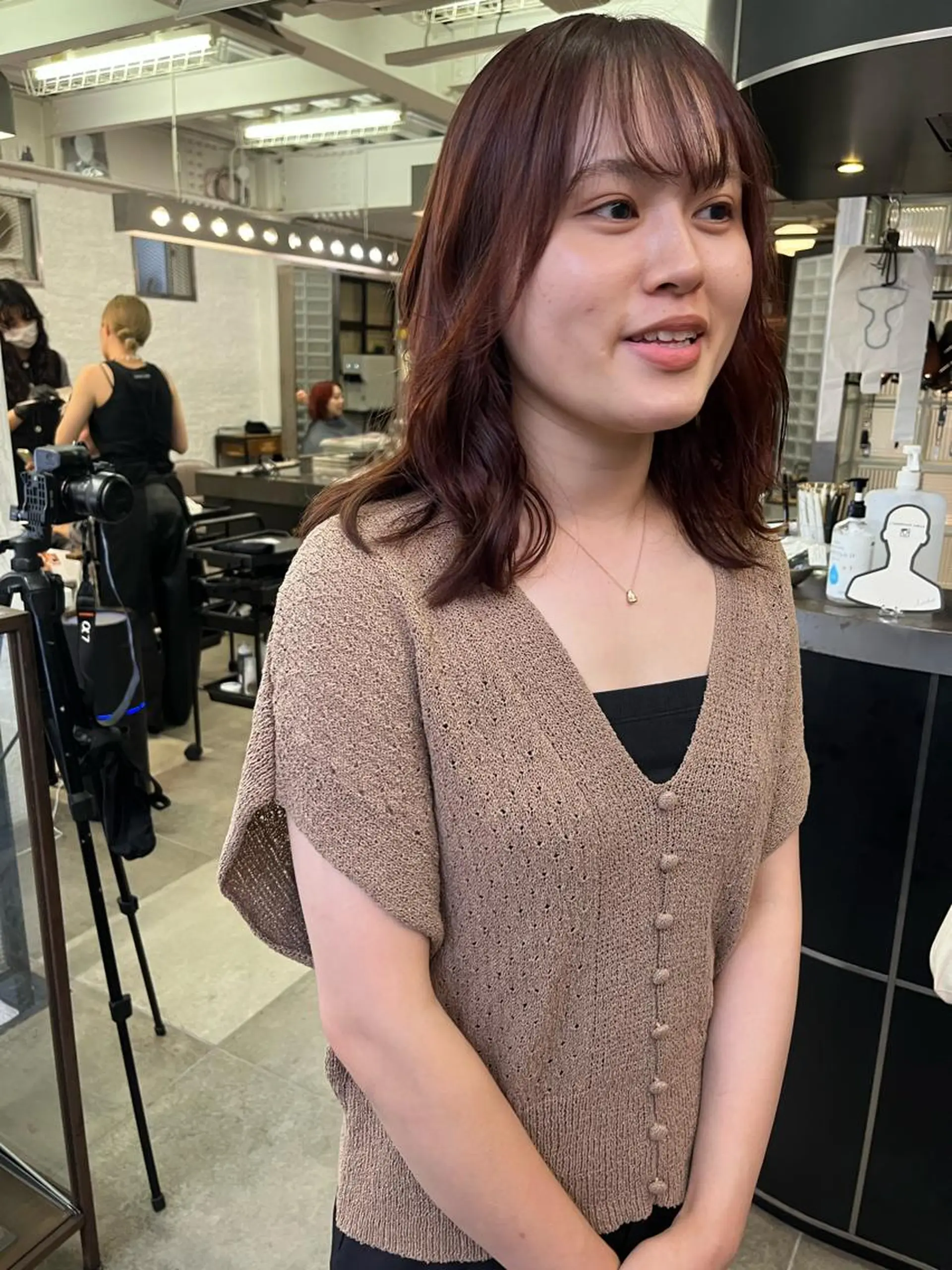 ミディアム カラー eri kinjoのヘアスタイル