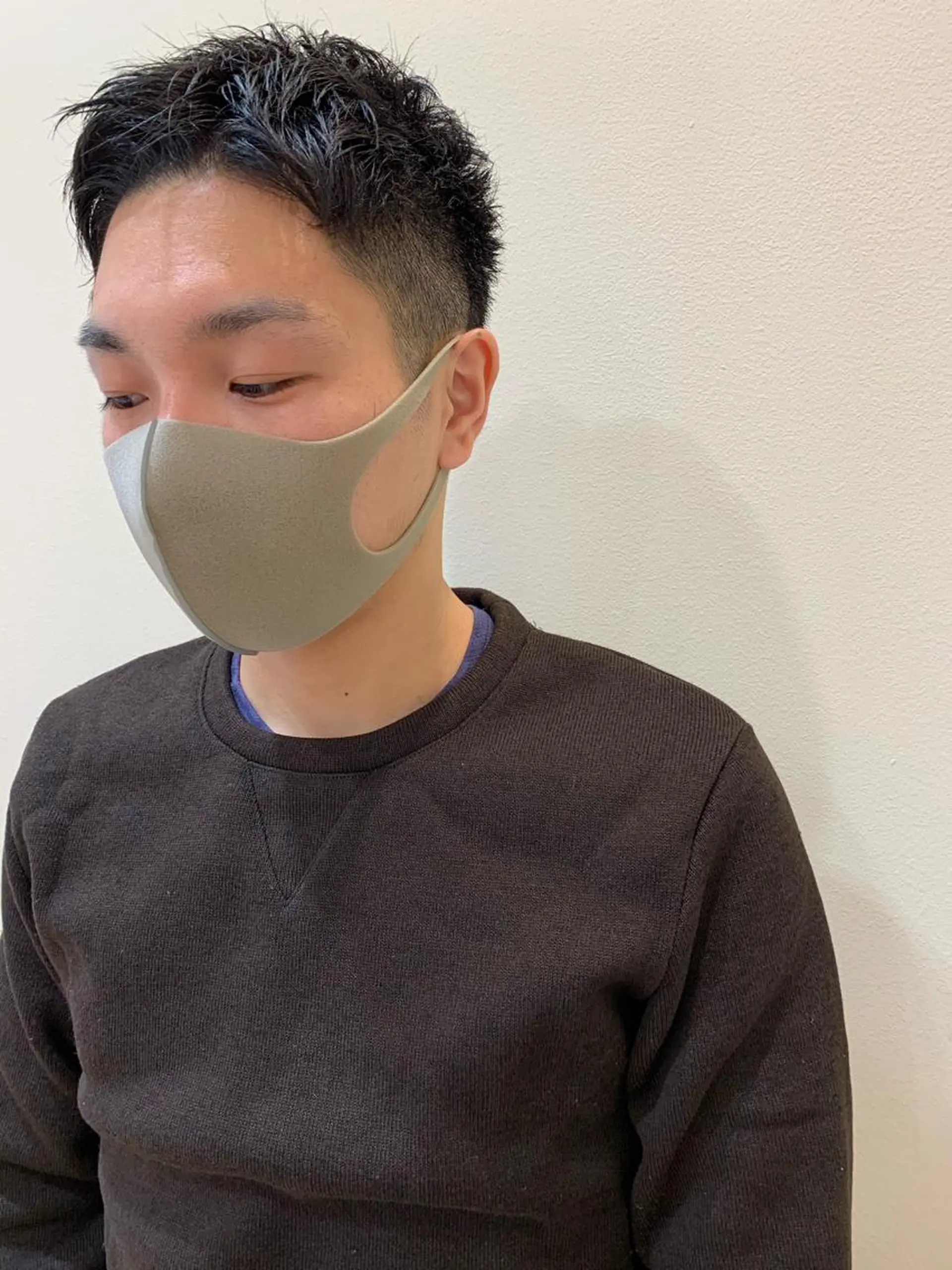 ショート メンズ 🍋透け感カラー🍃 オリーブ🍐Kahoのヘアスタイル