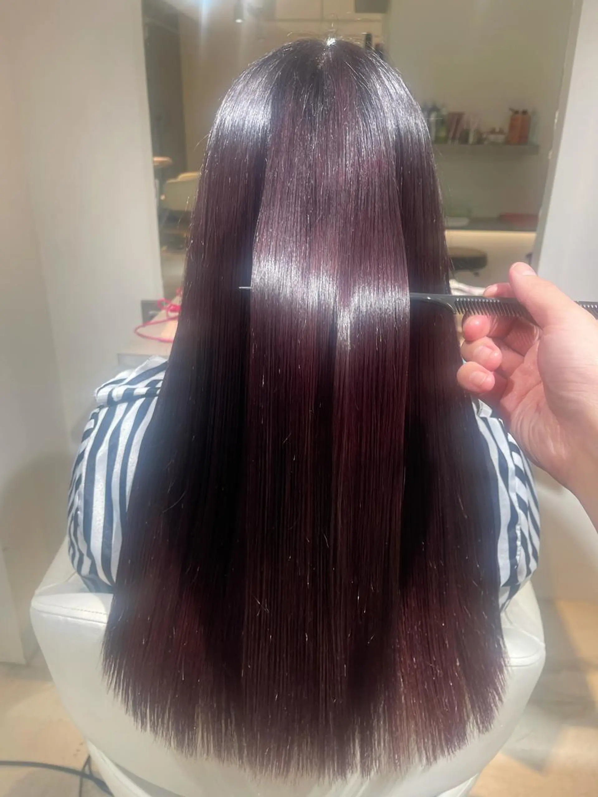 ロング カラー ヘアカラー トリートメント ヘアセット モテ髪提案します💕 髪質改善宗一郎のヘアスタイル