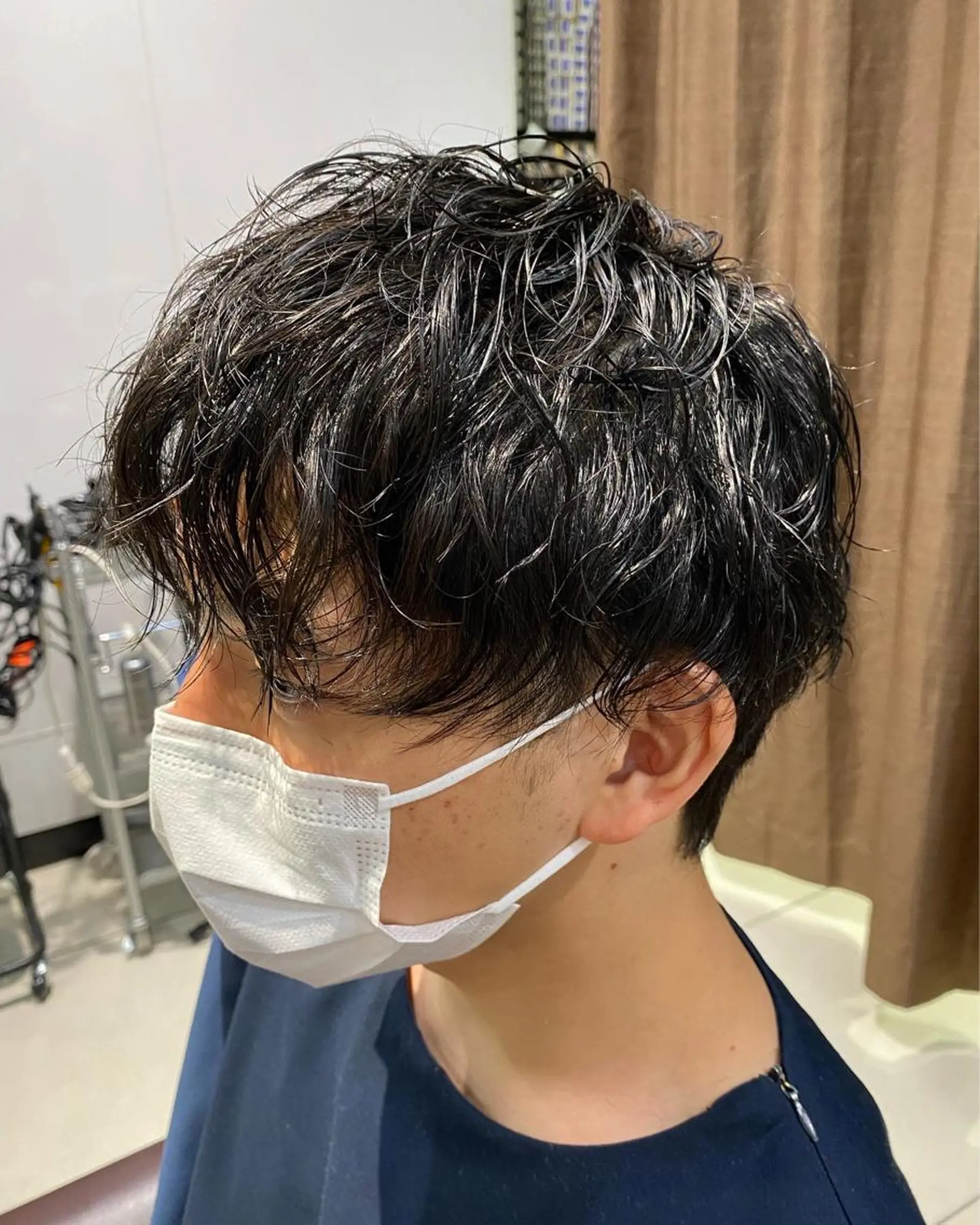 ショート パーマ メンズ 酸スト/フェザー パーマ/三谷海斗のヘアスタイル