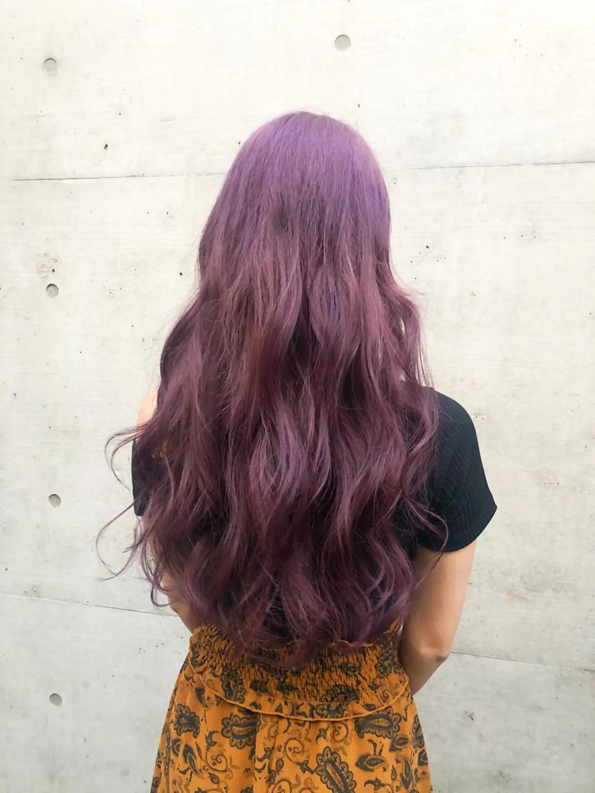 ロング カラー ヘアアレンジ ブリーチ バイオレットカラー ミニモお気に入り数 No.1宍戸雄弥のヘアスタイル