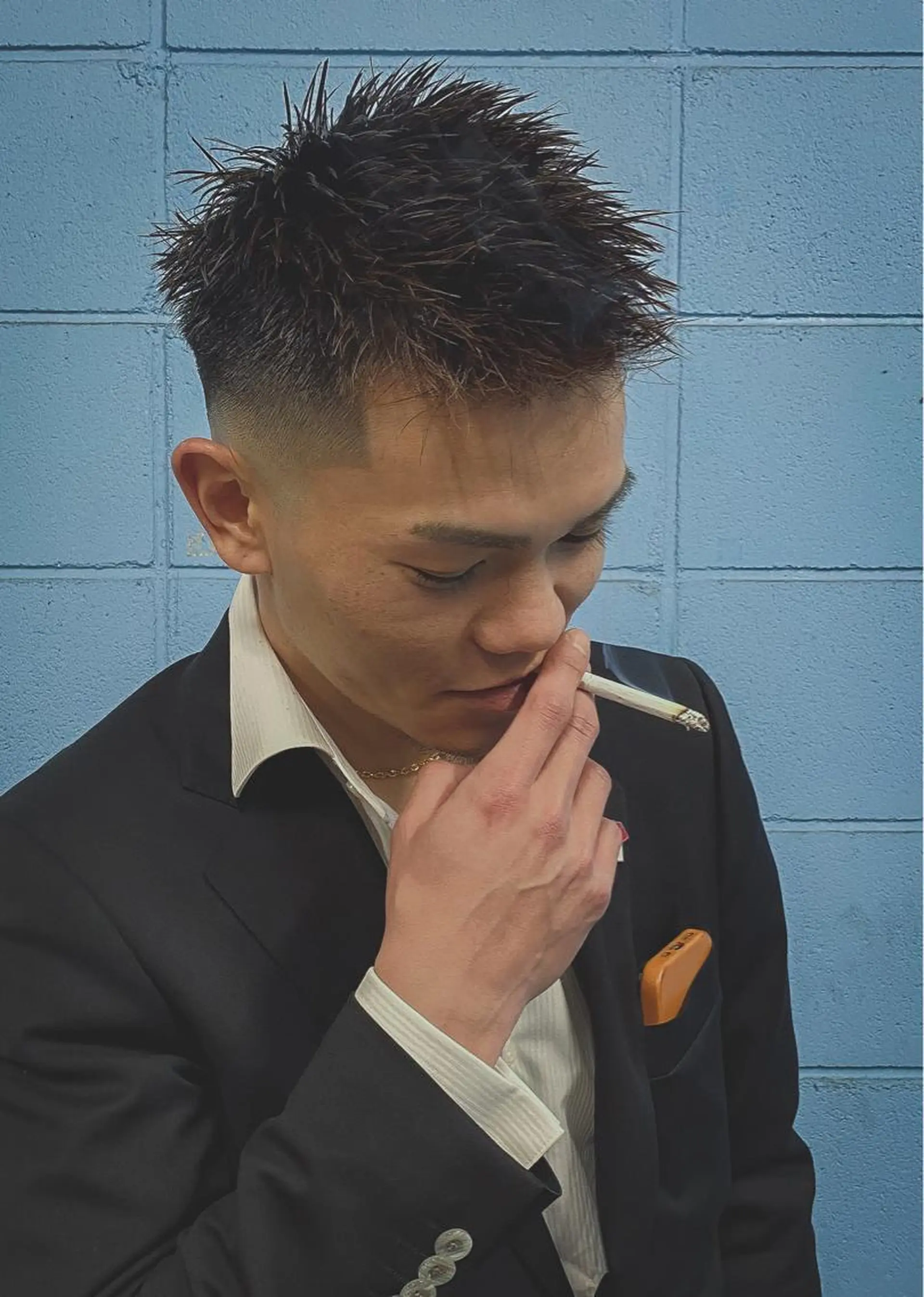 ショート カラー パーマ ヘアアレンジ メンズ キッズ アイブロウ Cut House Shiomi所属・🔥メンズ専門🔥 Ayutoのヘアスタイル