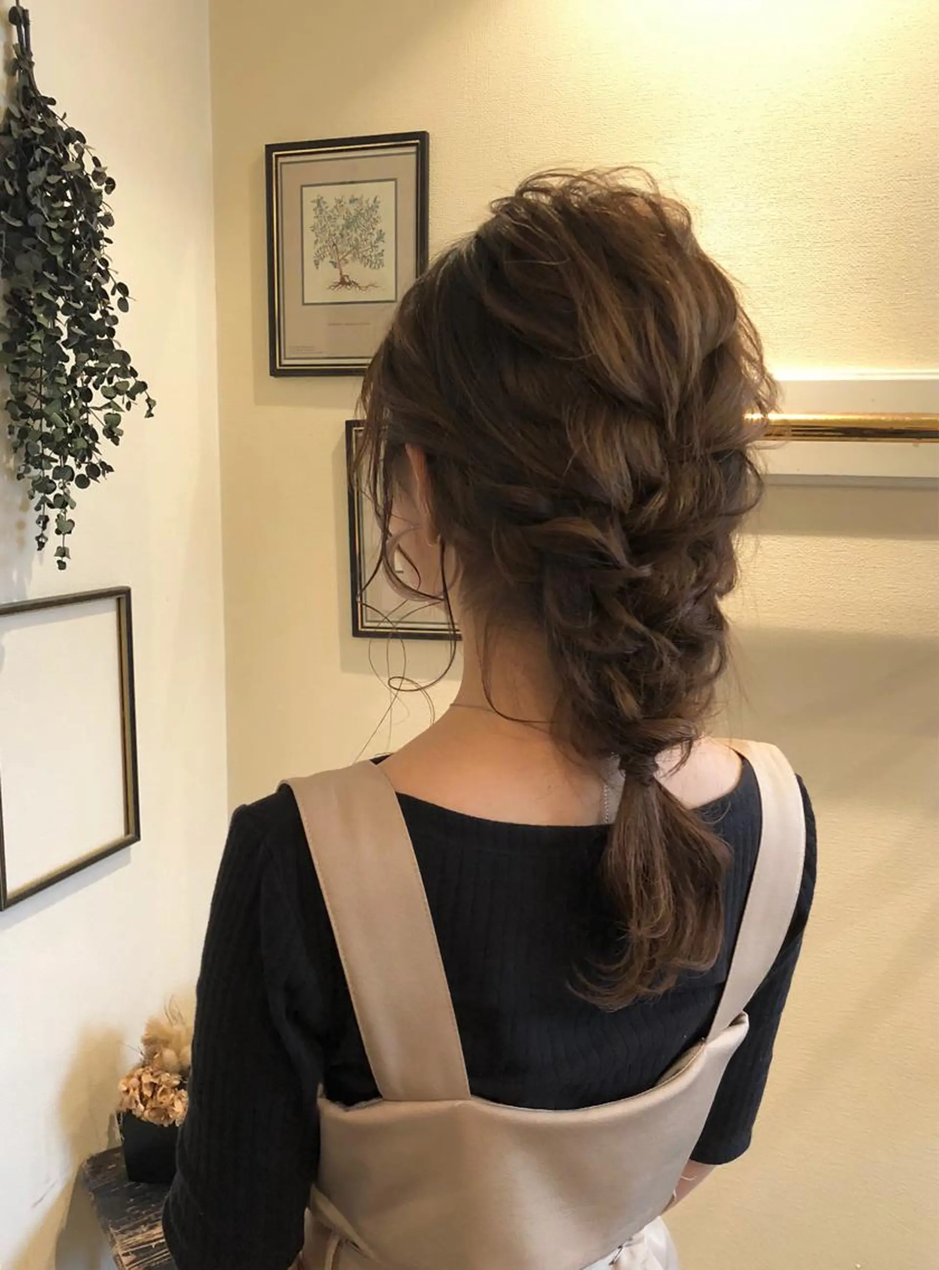 セミロング ヘアアレンジ Takagi Nanamiのヘアスタイル