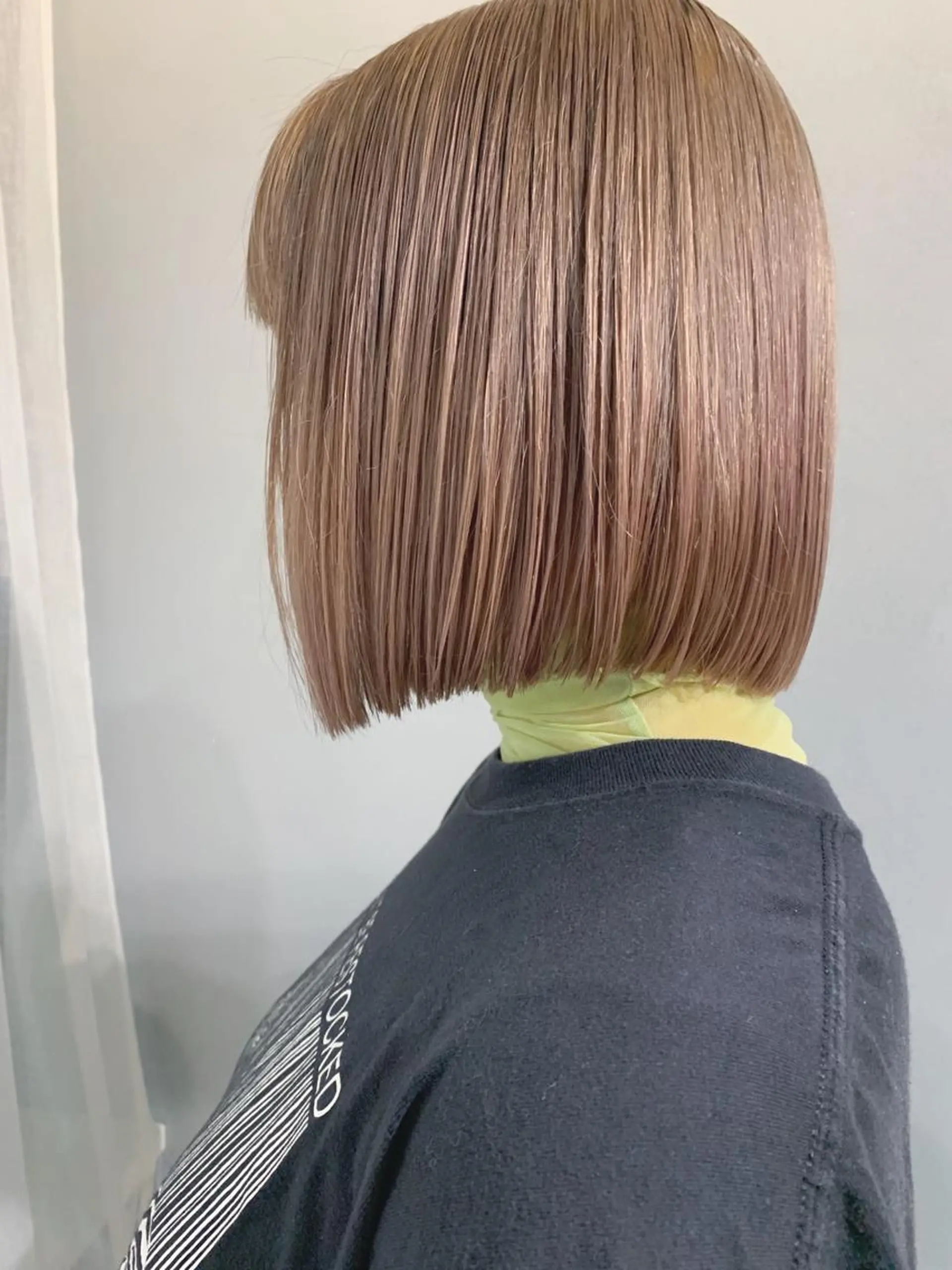 カラー ボブパーマコテ巻き風 パーマNo1深江秀平のヘアスタイル