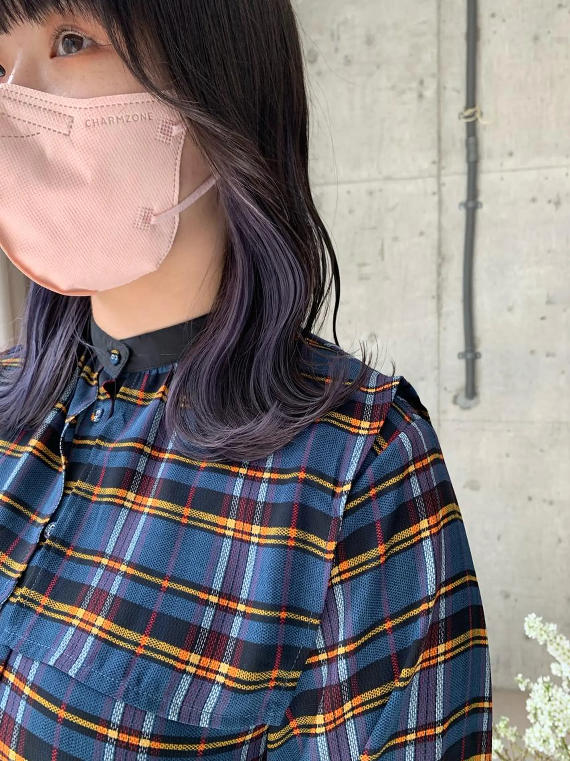 ミディアム カラー なかの たくみのヘアスタイル