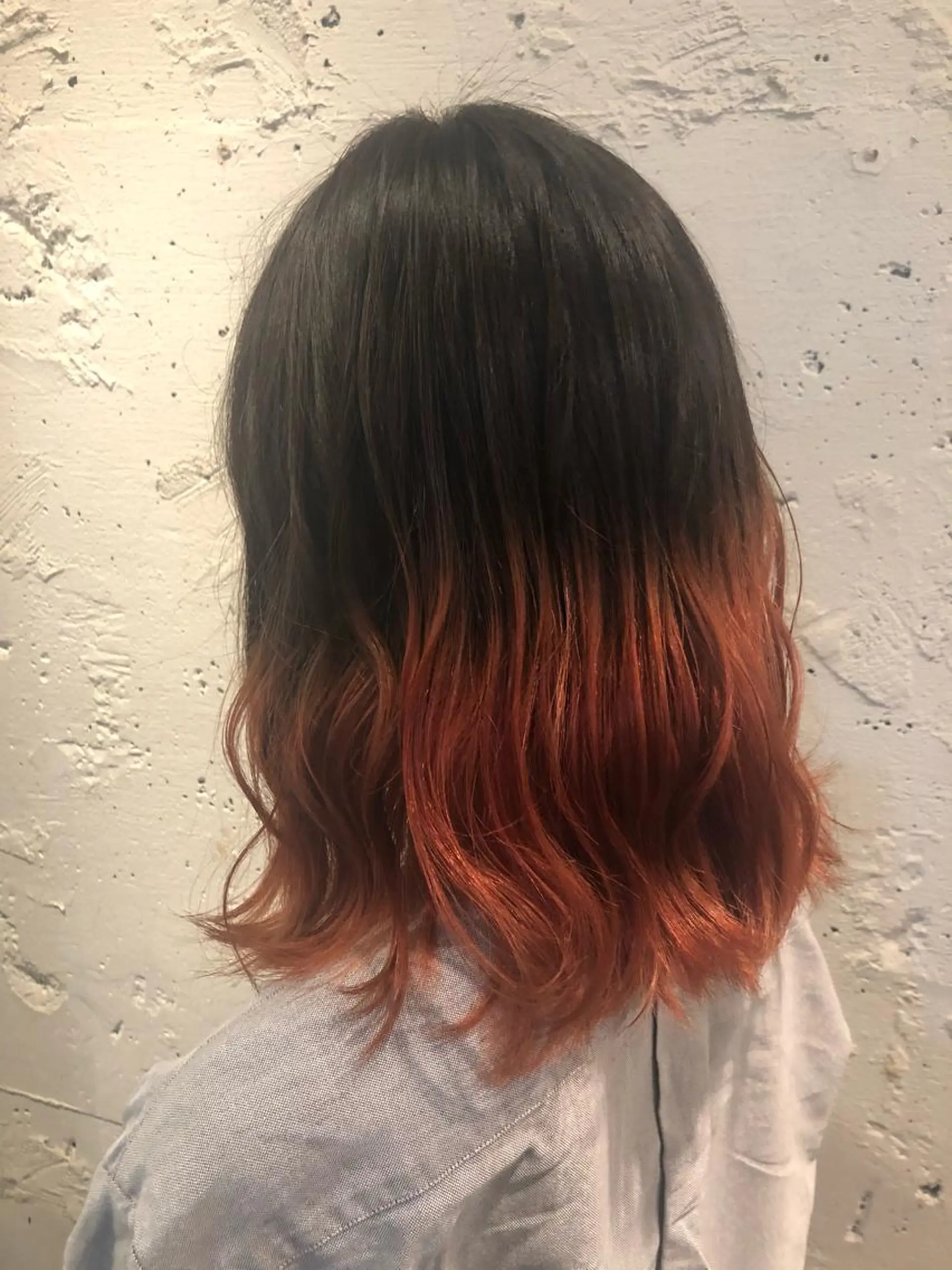カラー オレンジ レイヤーカット🎀 kanaのヘアスタイル
