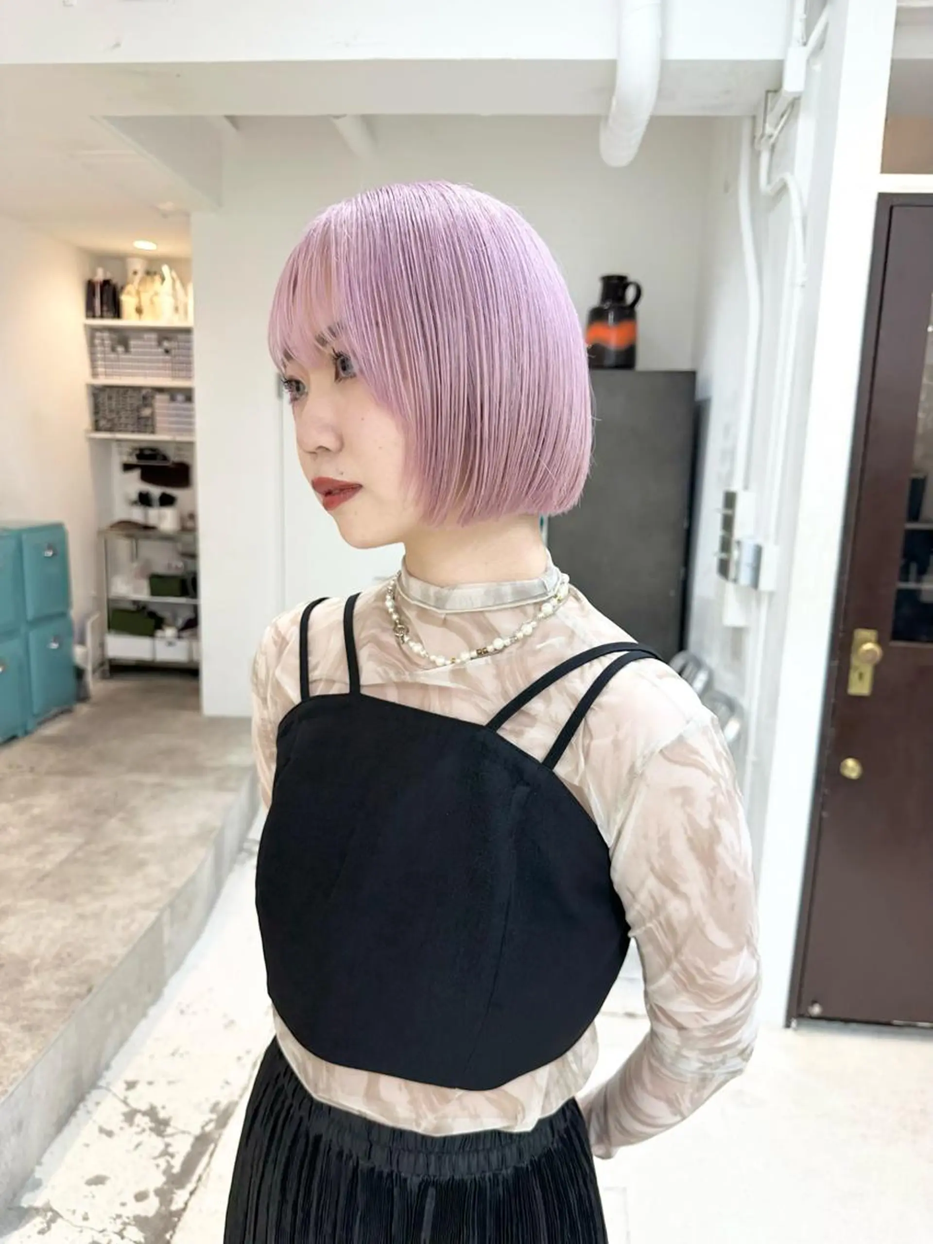 ショート カラー ヘアカラー トリートメント kai .のヘアスタイル