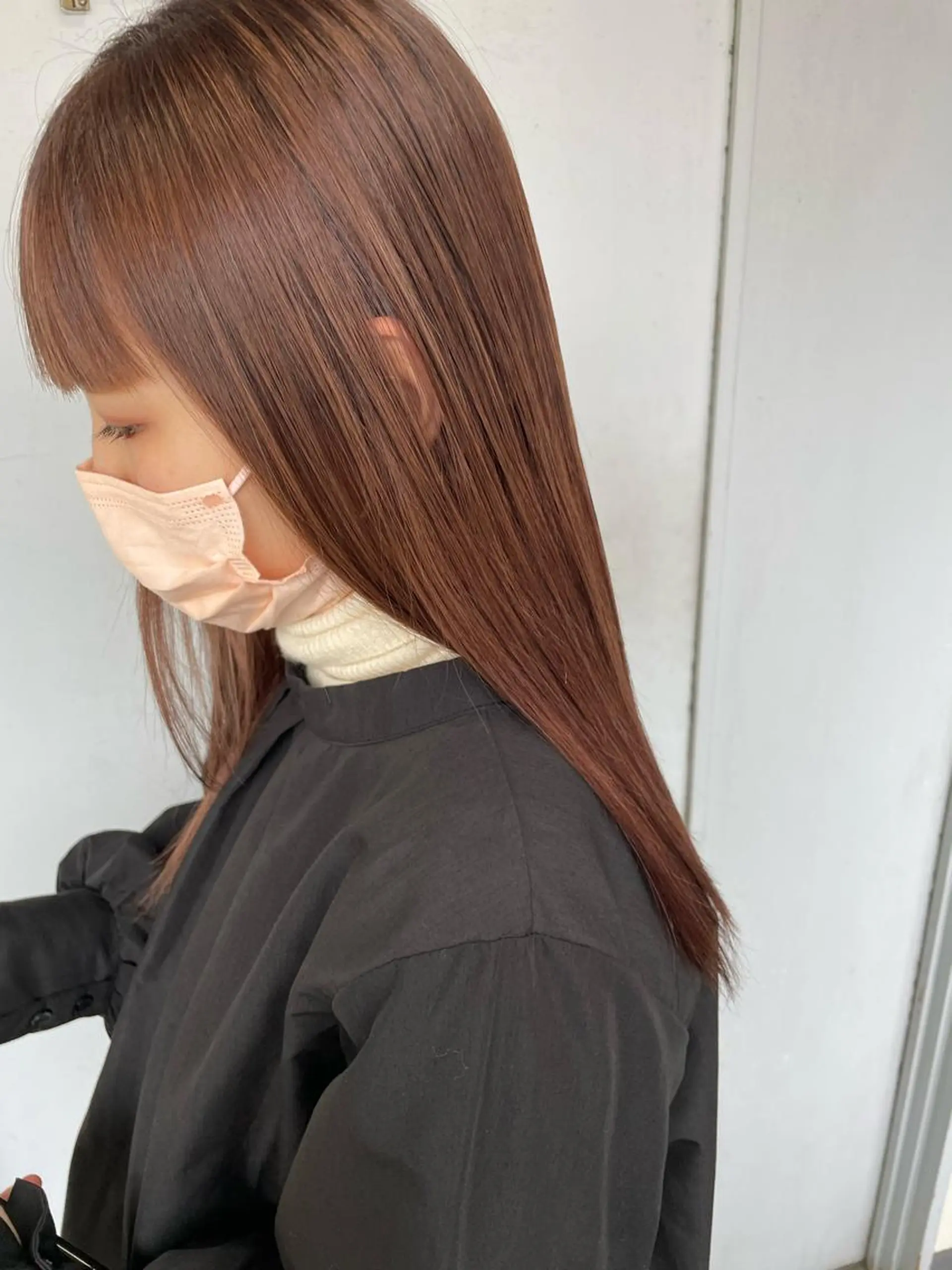 ロング ボブ ハイライト 髪質改善 オクミヅキ /髪質改善/梅田🫧のヘアスタイル