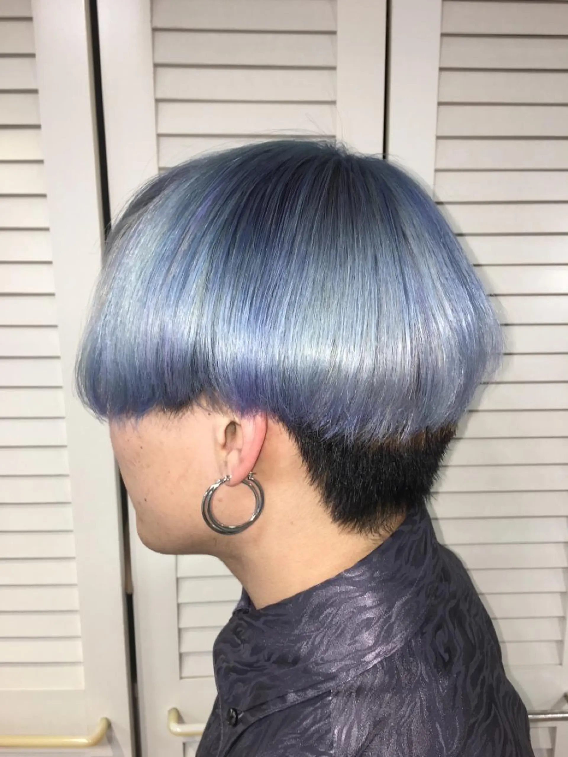 ショート ヘアカラー トリートメント レイヤー/ハッシュ 渋谷/サッタのヘアスタイル