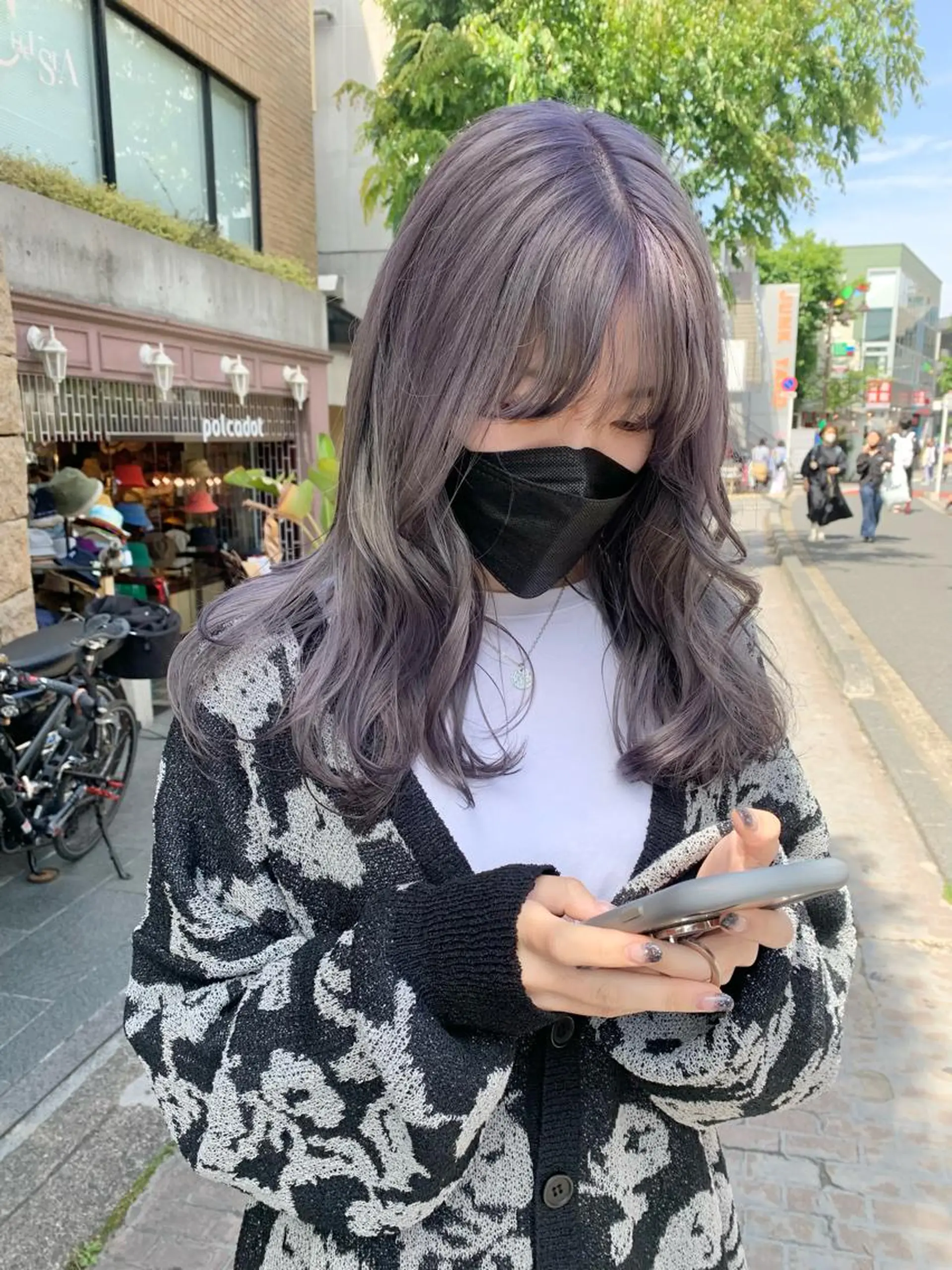 セミロング カット ヘアカラー suu所属・🐝 hachi🐝のヘアスタイル