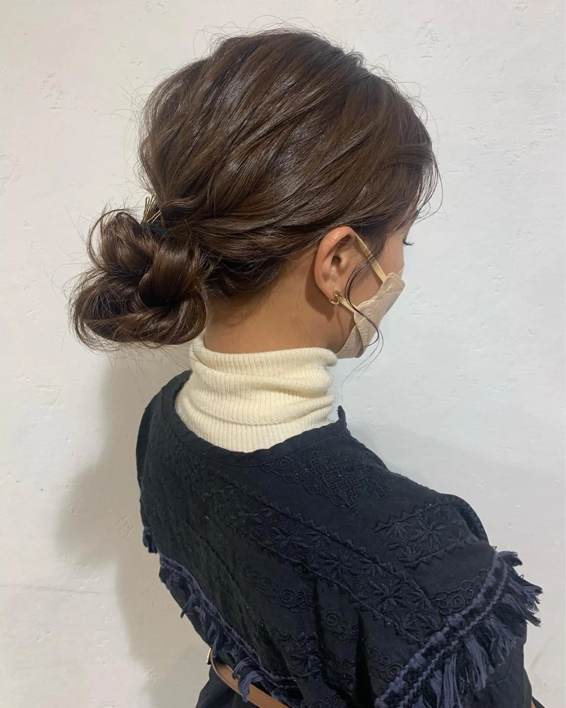 セミロング ヘアアレンジ ヘアセット ブリーチ/アレンジ 天満/chihiroのヘアスタイル