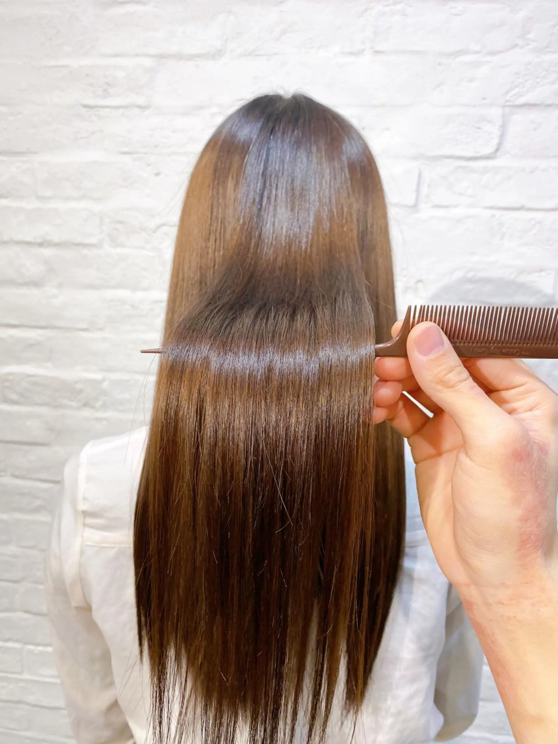 ロング カラー ブラウンカラー チョコレートブラウン 透明感カラー カット ヘアカラー トリートメント 艶髪と透明感を ‼️/若林のヘアスタイル