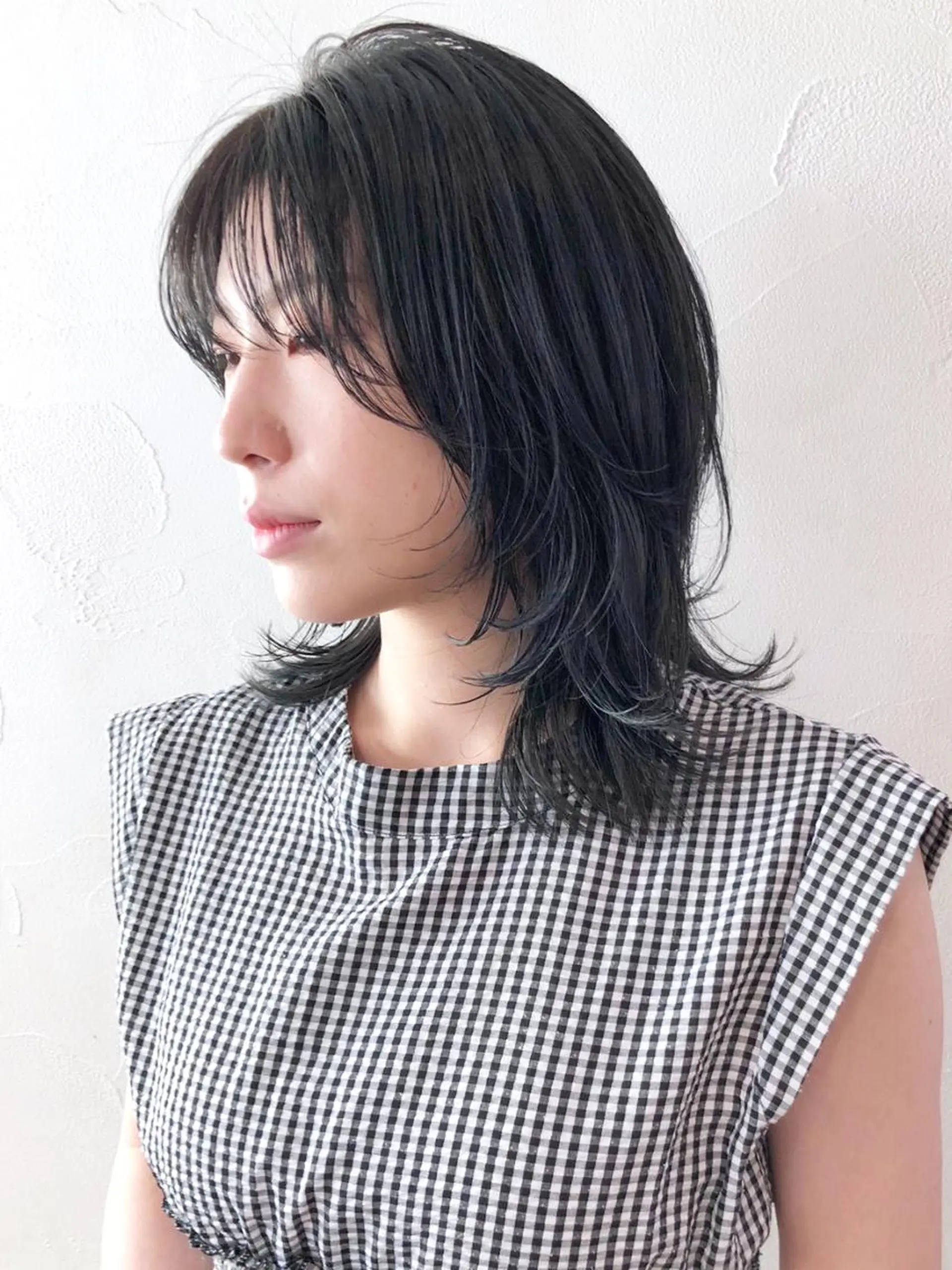 ミディアム カラー パーマ ヘアアレンジ ウルフカット ITbyALBUM 中野店のヘアスタイル