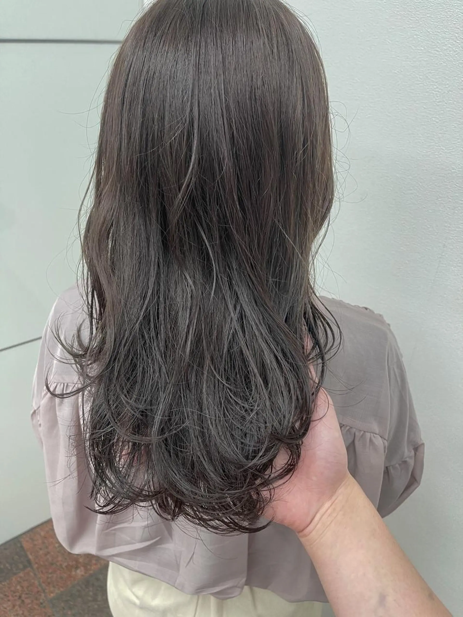 セミロング カット ヘアカラー 縮毛矯正 トリートメント シンタニナオト /梅田茶屋町のヘアスタイル