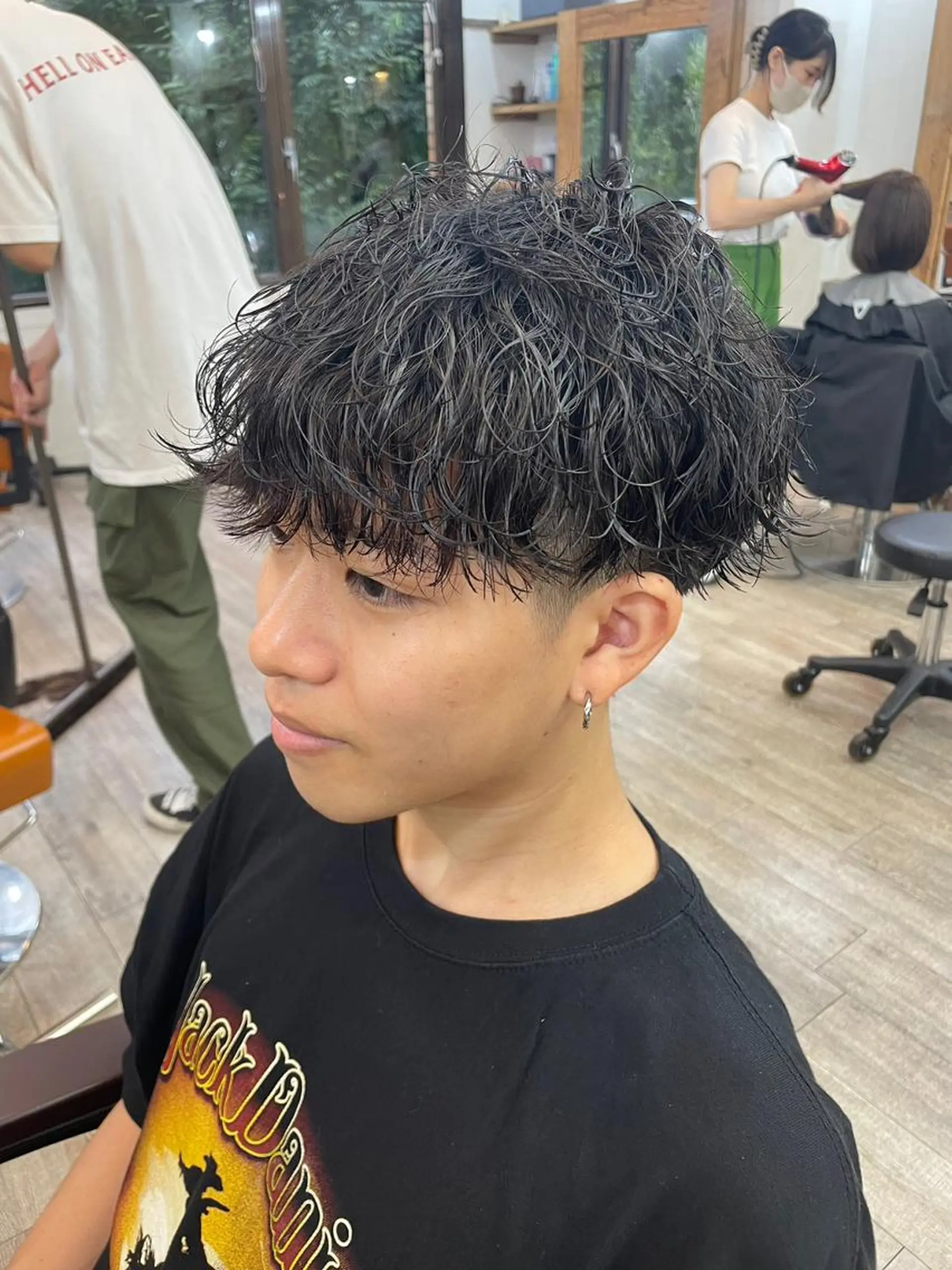 パーマ メンズ メンズパーマ メンズツイストパーマ 波巻きパーマ 髪質改善 スパイラルパーマ カット パーマ N° anfeel 渋谷🪞🫧のヘアスタイル