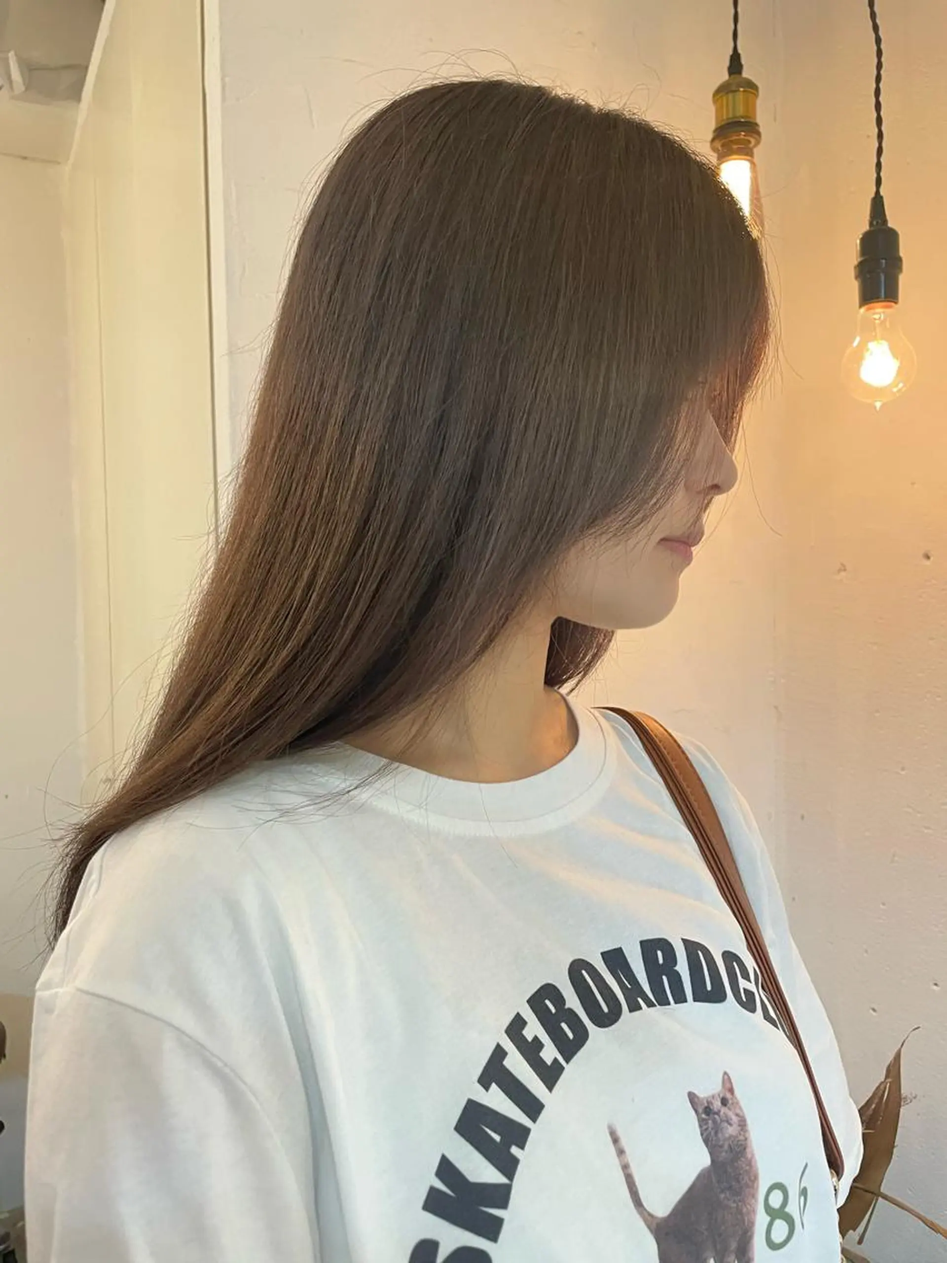 ロング カラー グレージュ 京都美容師 塩のヘアスタイル