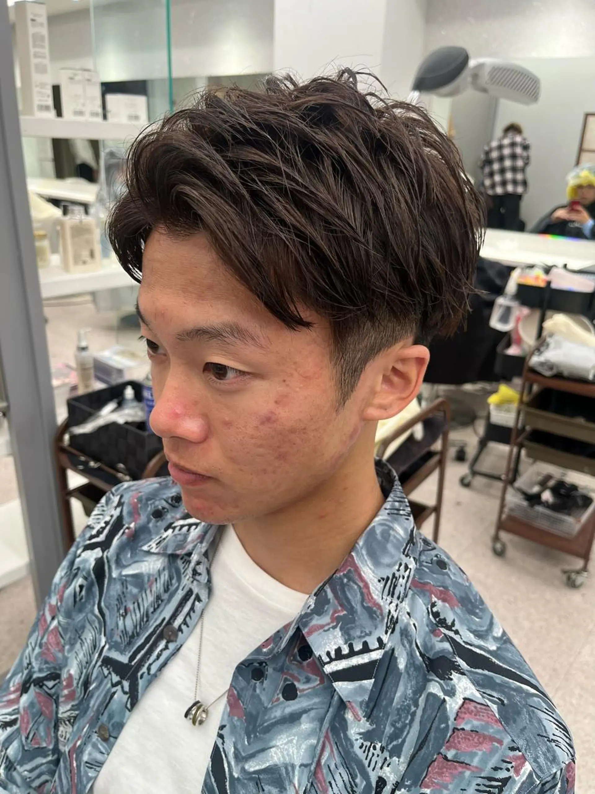 カラー メンズ カット ヘアカラー 🍐シャドウパーマ メンズ特化/守岡🍐のヘアスタイル