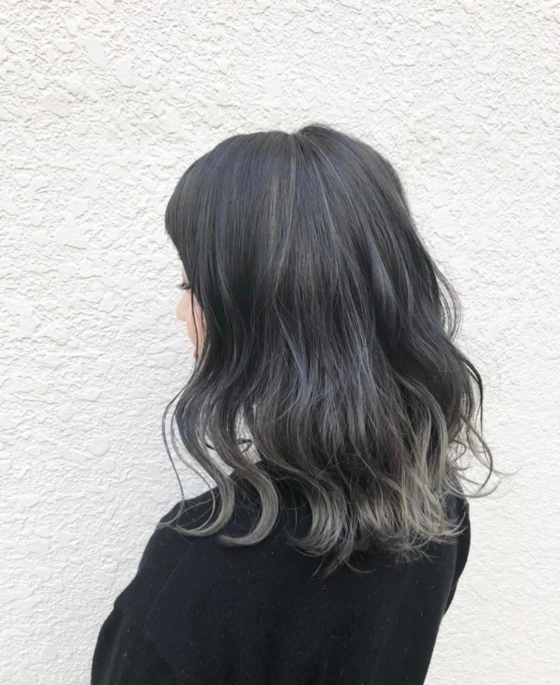 ミディアム カラー 矢田 沙希のヘアスタイル