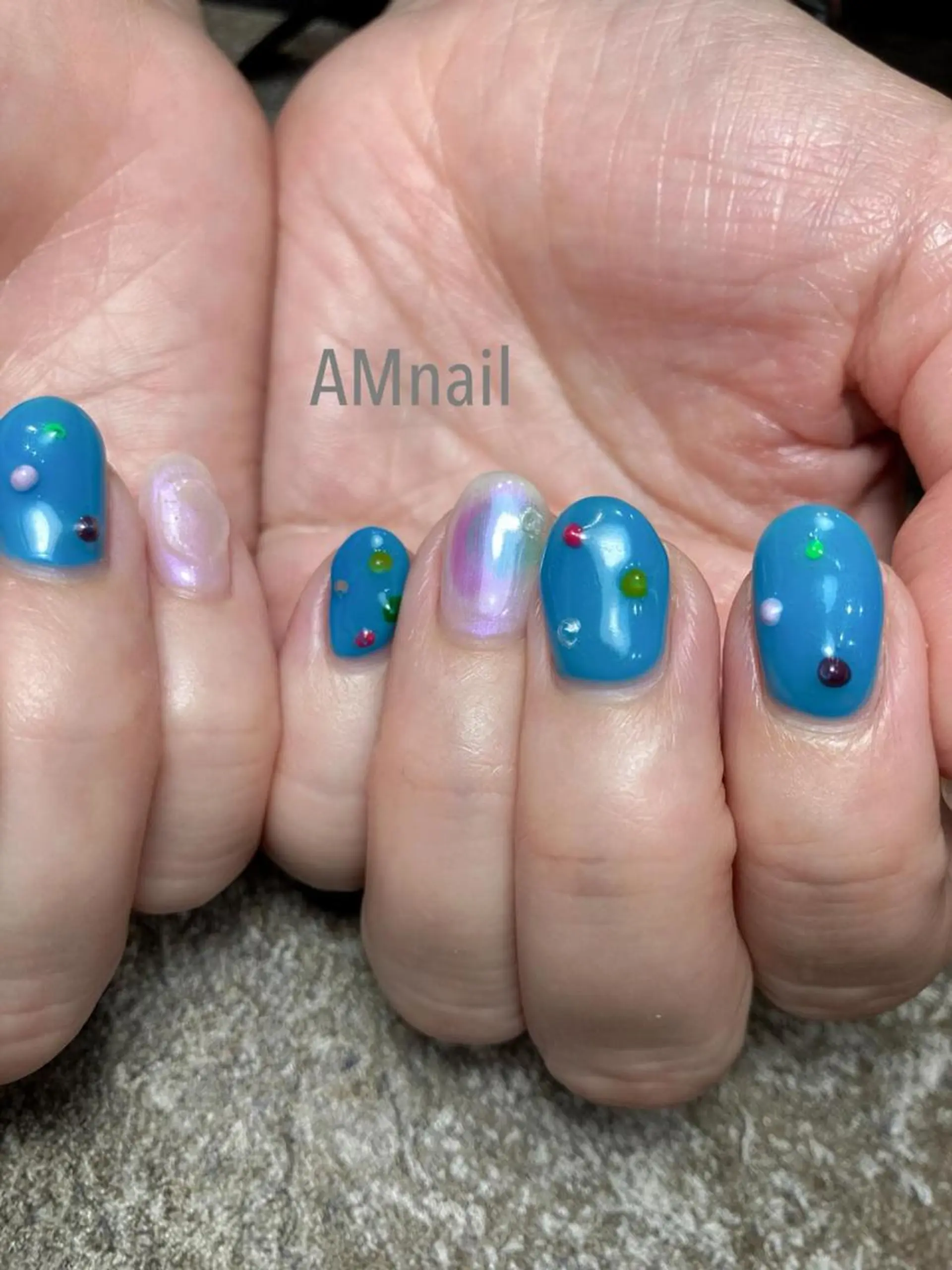 ネイル アートネイル 持ち込み ハンドネイル Am:nail 柏 SUE（スゥ）のネイルデザイン