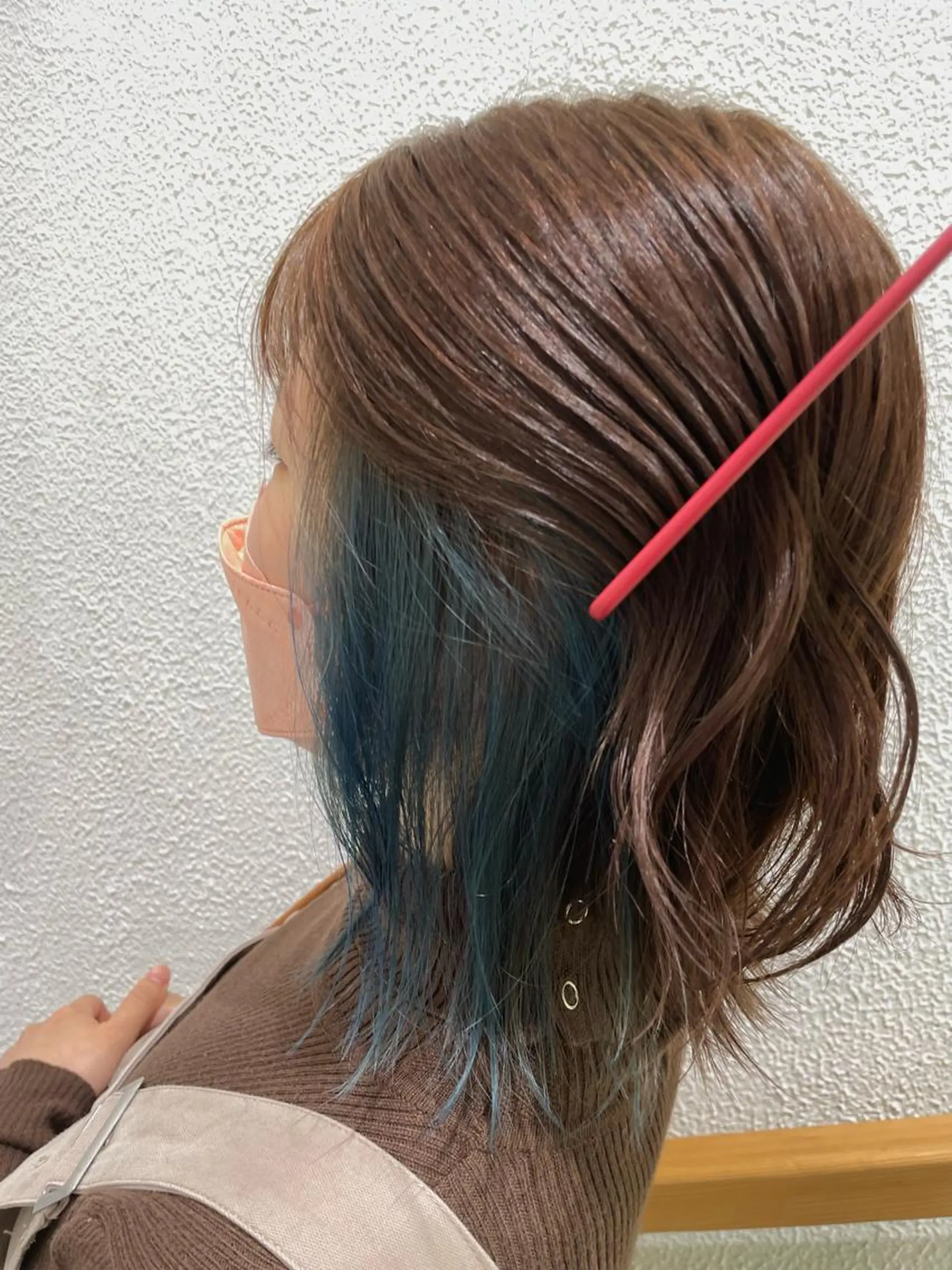 ミディアム カラー 渡部 恭子のヘアスタイル