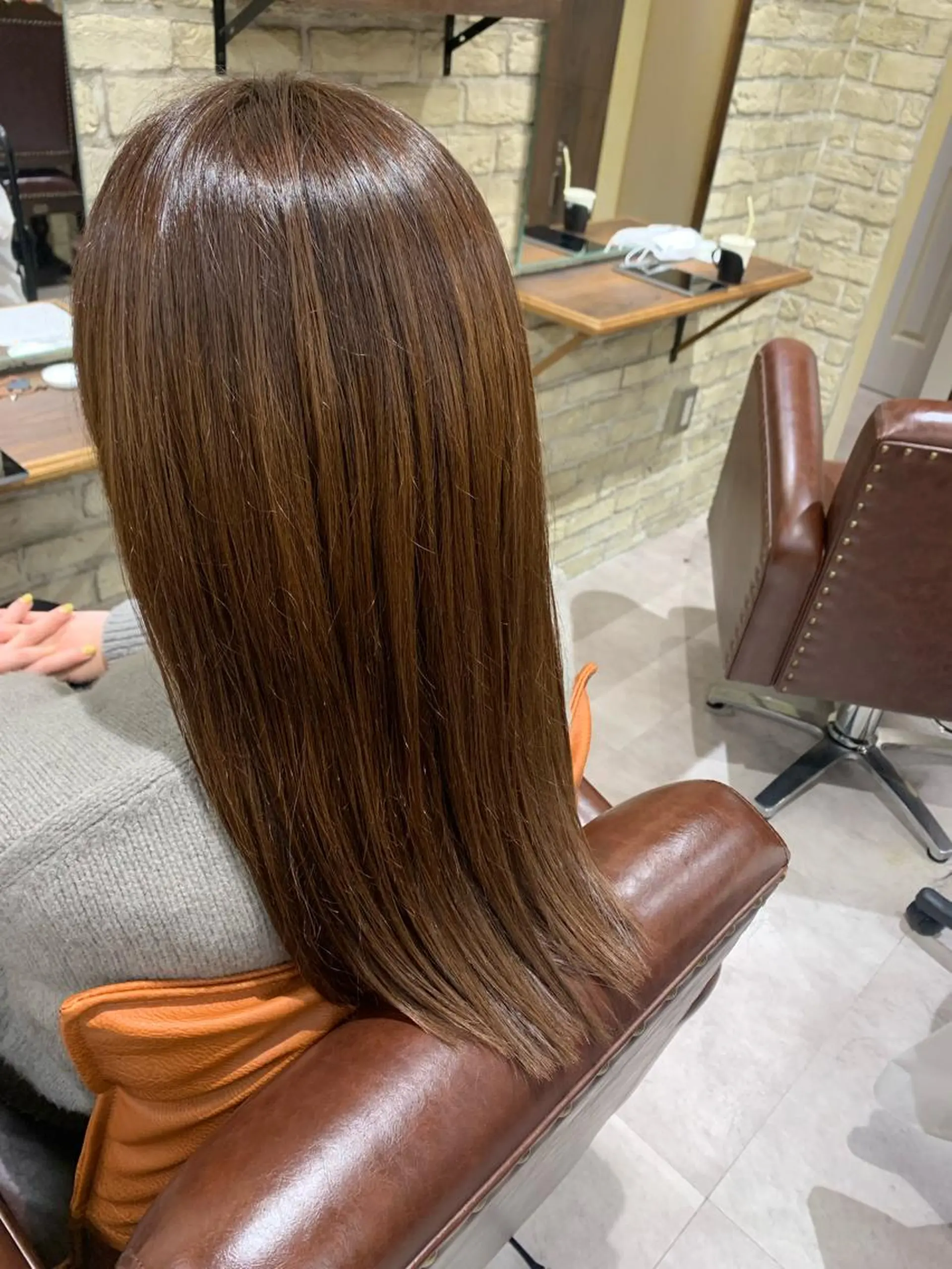 セミロング トリートメント 酸熱トリートメント 美髪矯正/艶髪 CLUTCH田中海琴のヘアスタイル