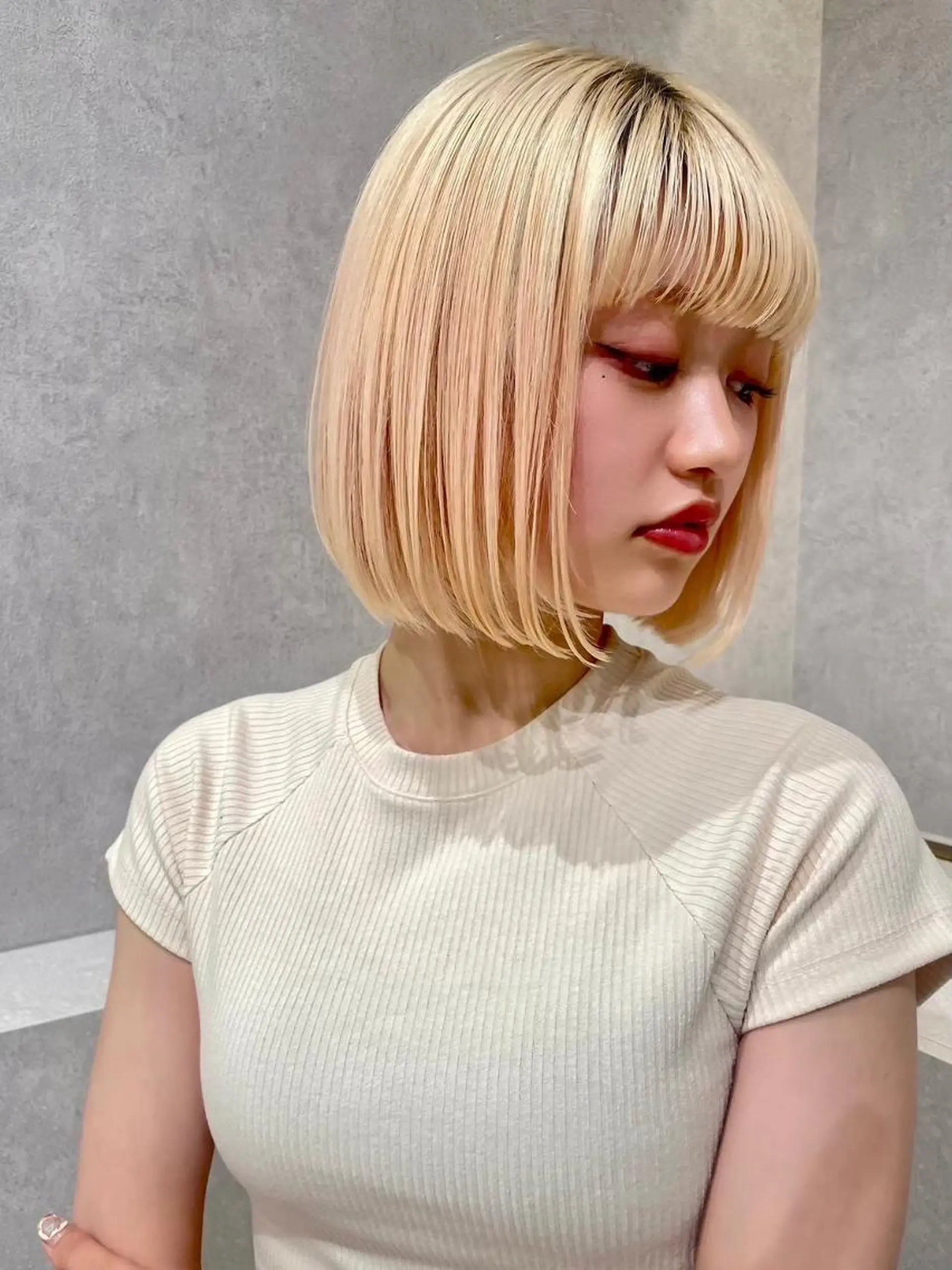 ミディアム 切りっぱなしボブ ボブ 🦋ショート・ボブ 💖RYUGA💖のヘアスタイル