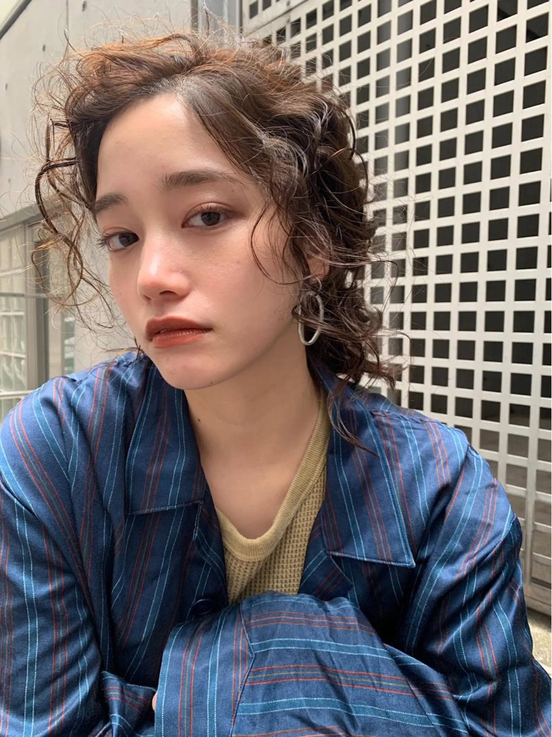 ミディアム カラー パーマ カット ヘアカラー パーマ トリートメント ヘッドスパ 🉐レイヤー/塩見 弘樹🉐渋谷のヘアスタイル