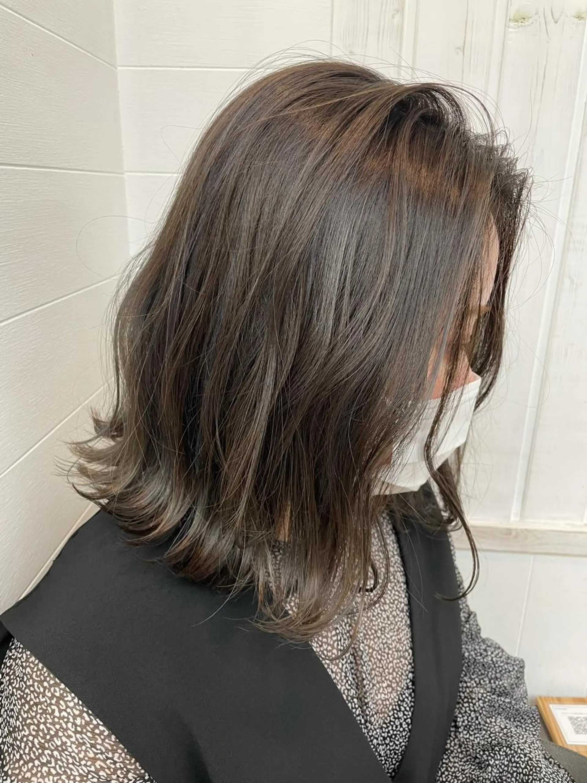 ミディアム カラー ヘアアレンジ アディクシーカラー ハイライトカラー イルミナカラー ハイライト トリートメント 前髪顔周り✂️店長 ❤️アマミヤ❤️のヘアスタイル