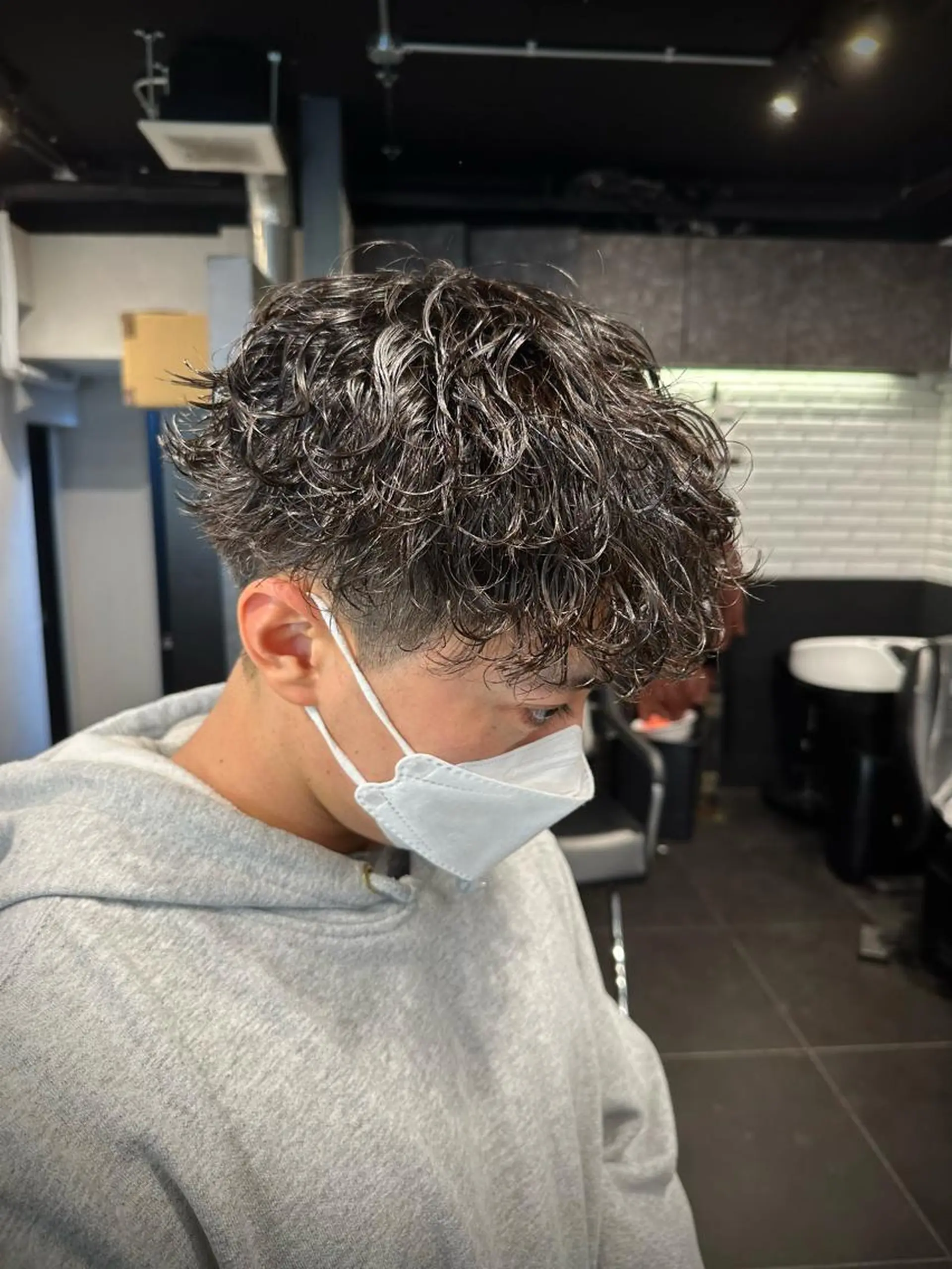 パーマ メンズ カット パーマ トリートメント ツイスパ/メンズ パーマ/歩夢のヘアスタイル