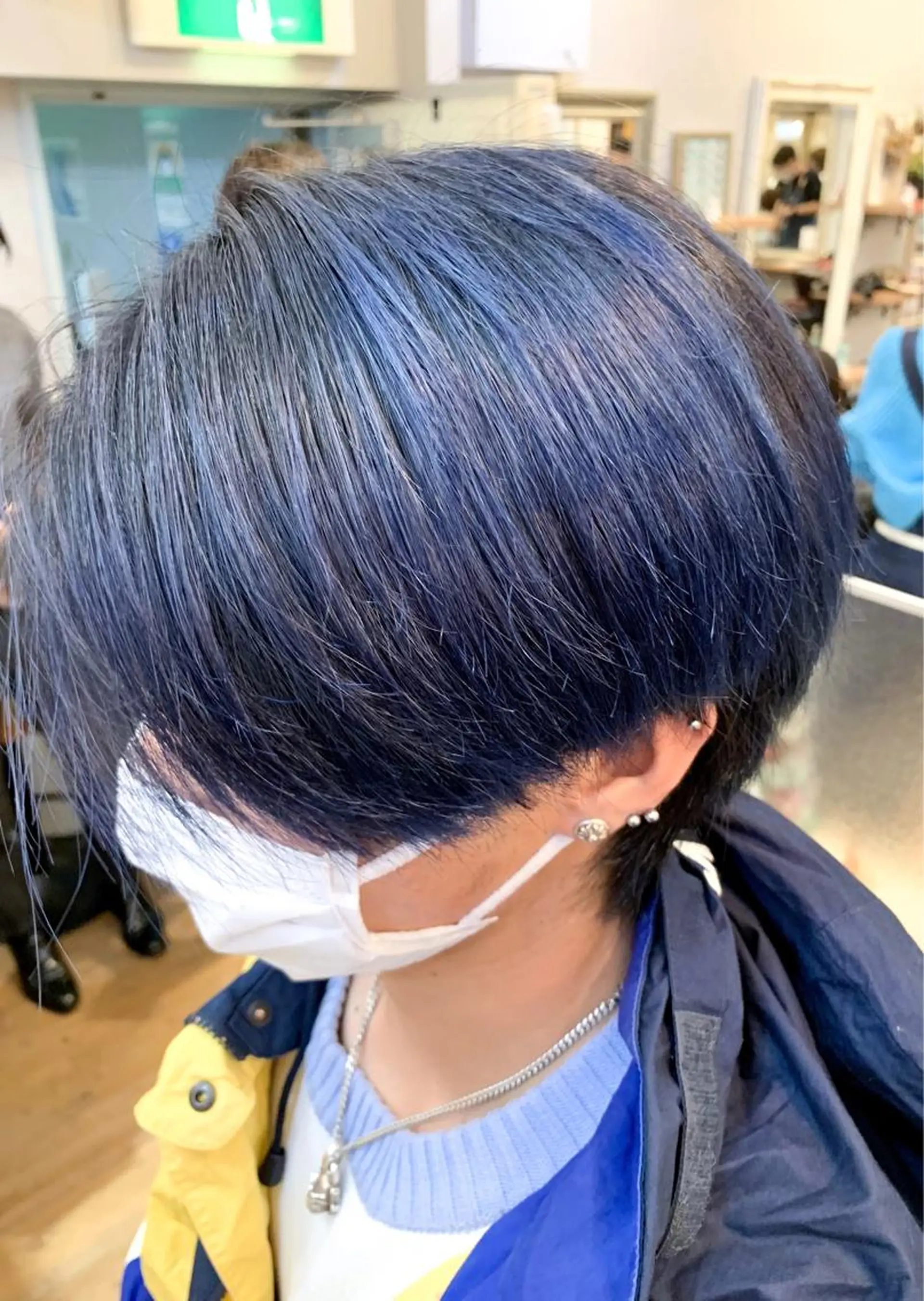 ショート カラー メンズ ブルーカラー グラデーションカラー 🌈 DAIKI 🌈のヘアスタイル