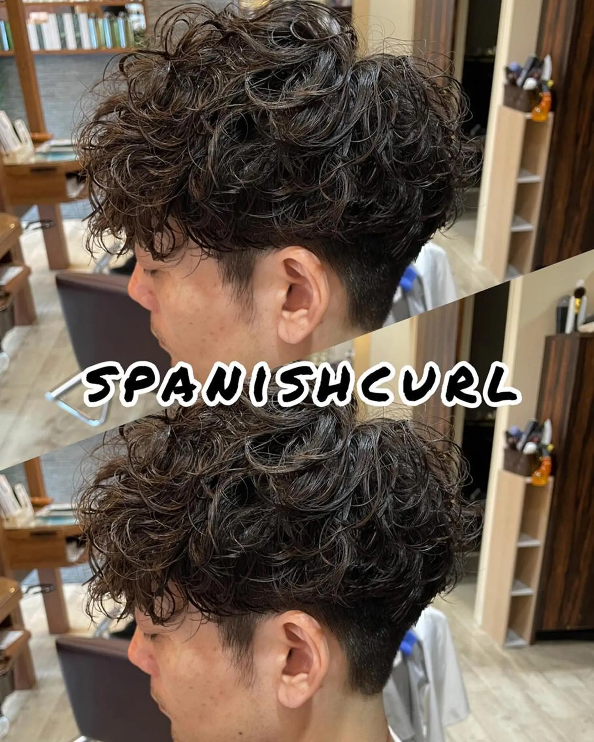 メンズ メンズブリーチ メンズパーマ スペインカール 仙台/メンズ/ フェザー/リョウのヘアスタイル