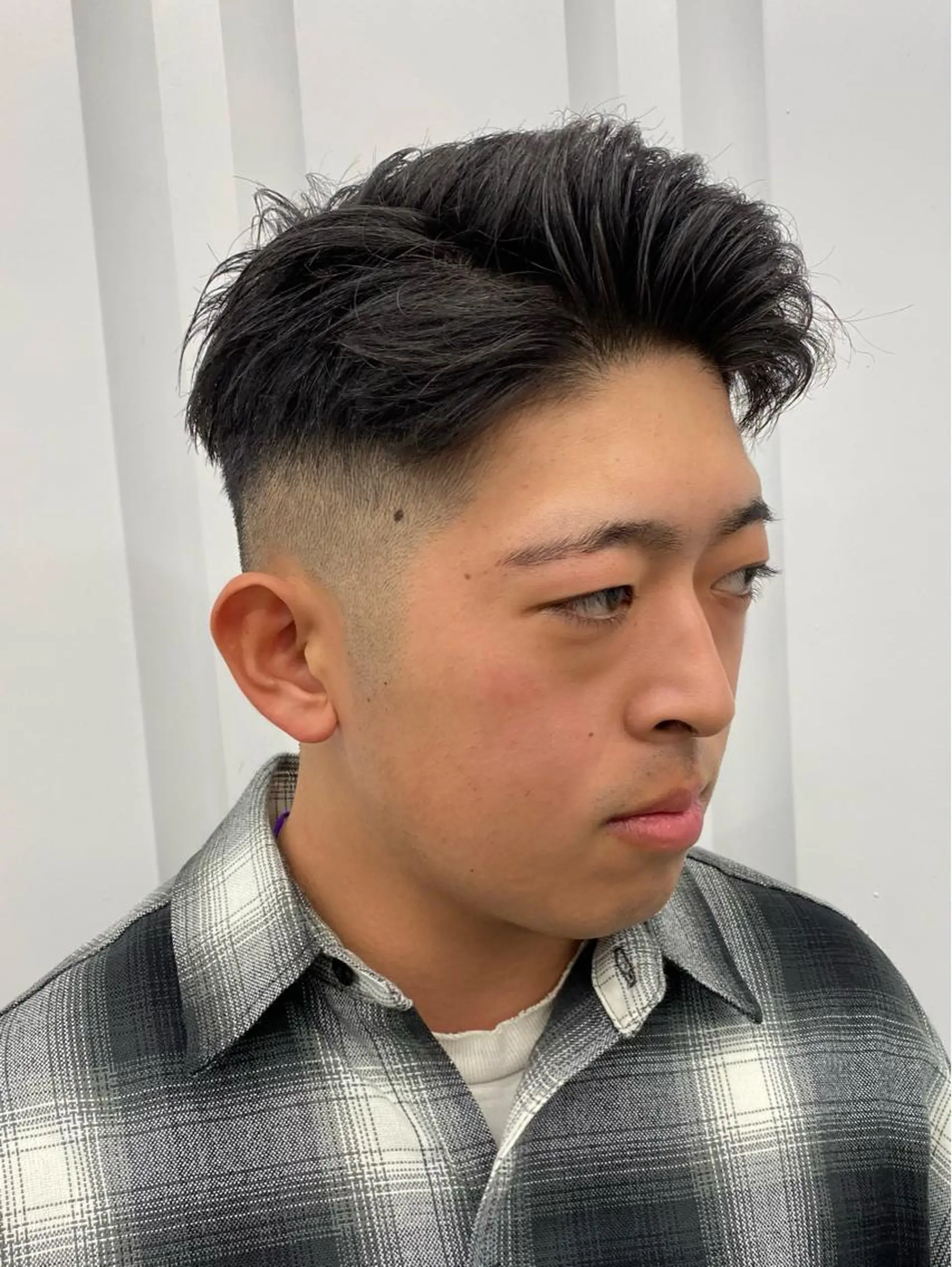 ショート メンズ アップバング フェードカット カット ［似合わせヘア］ ✂︎OGURO✂︎のヘアスタイル