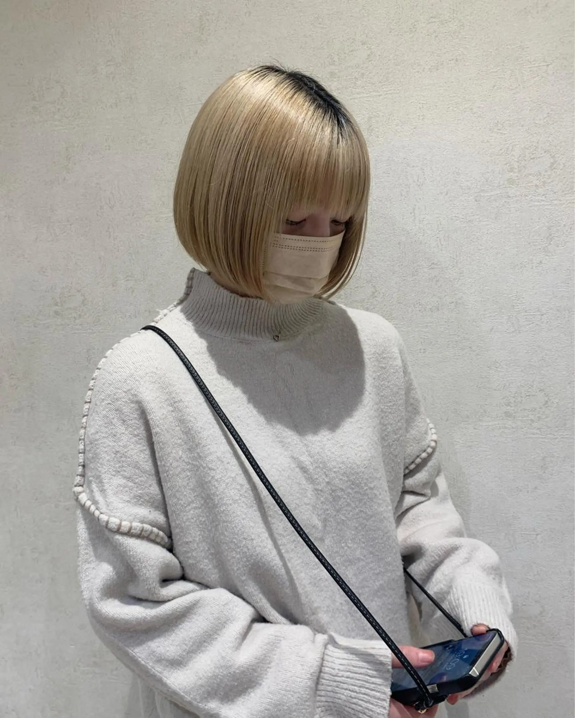 ショート ボブ 小顔カット フェザー/ニュアンス パーマ/ryutoのヘアスタイル