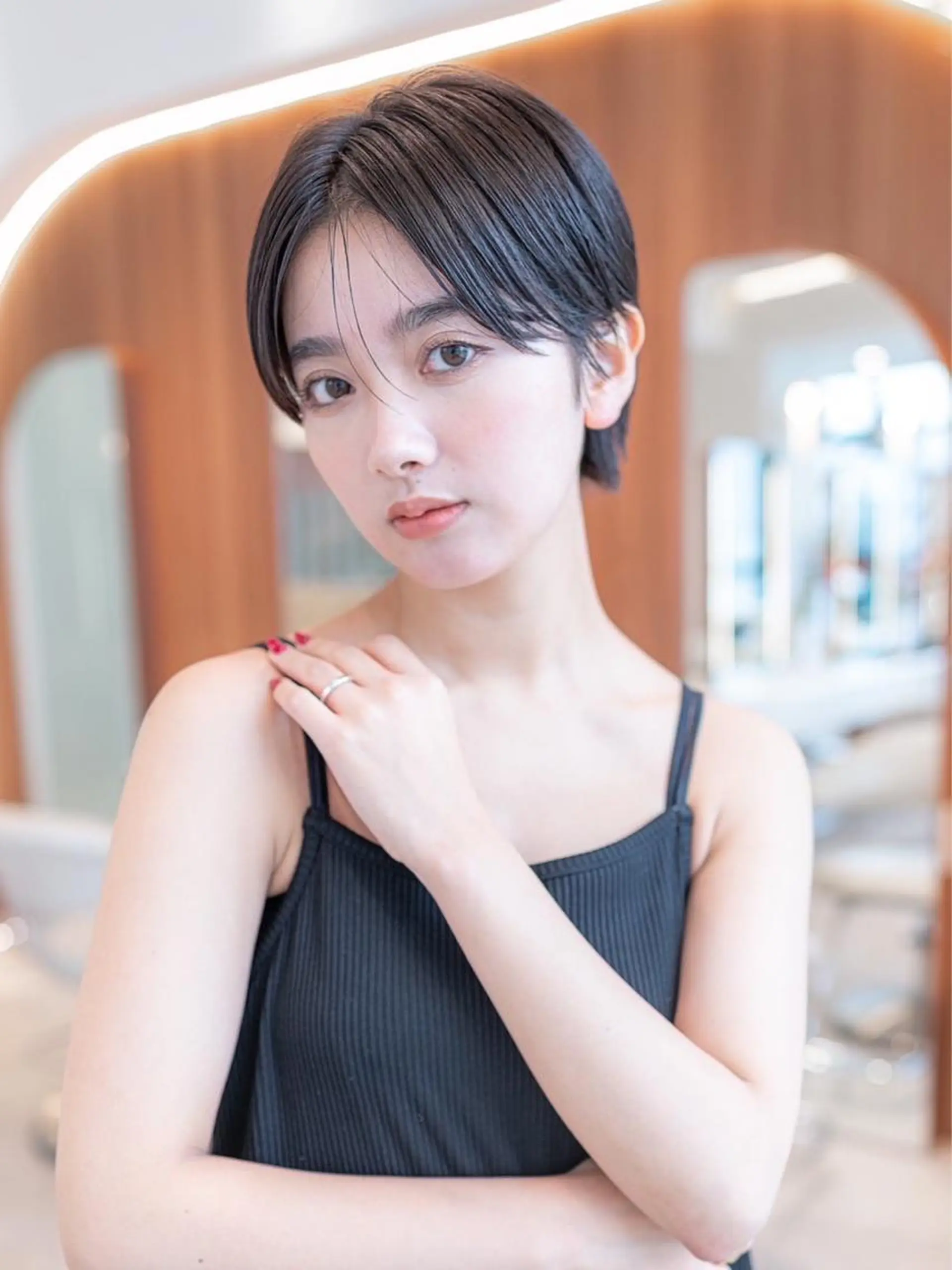 ショート カラー カット ヘアカラー トリートメント 🉐レイヤー/塩見 弘樹🉐渋谷のヘアスタイル