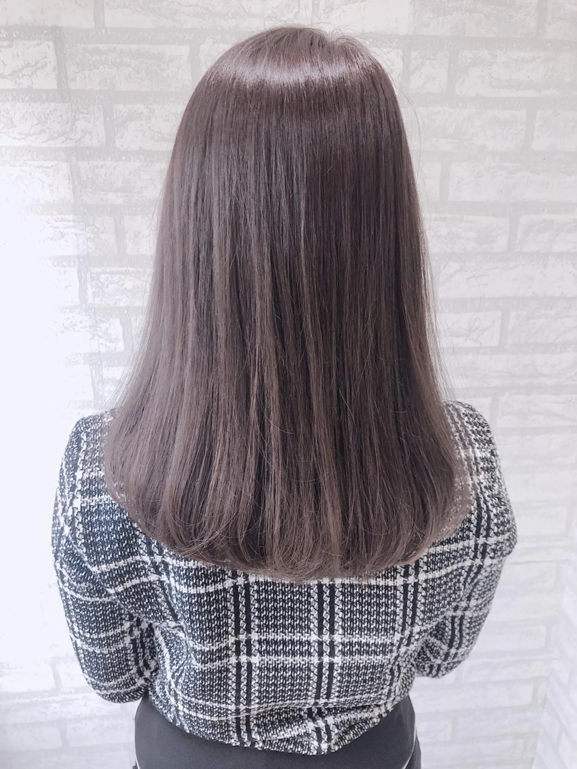 セミロング カラー パーマ ヘアアレンジ メンズ キッズ 透明感カラー グレージュ KOKUA/髪質改善 艶髪縮毛矯正のヘアスタイル