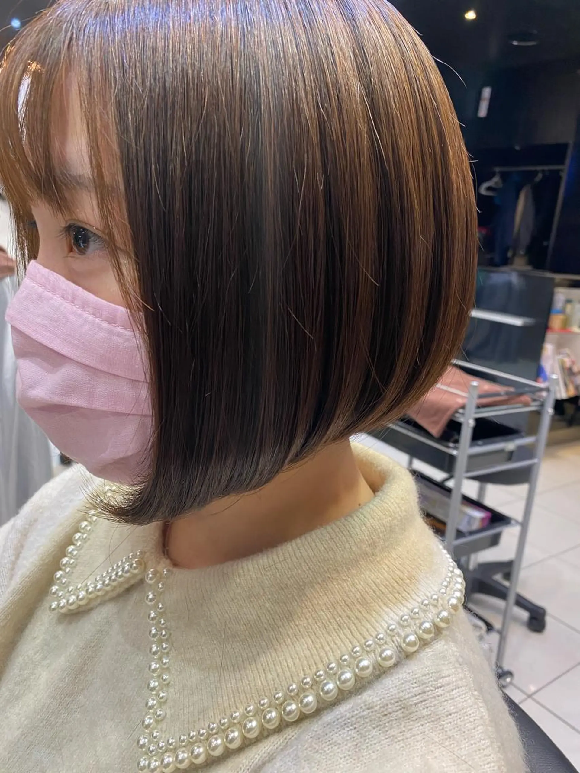 ショート カラー パーマ ボブ ストレートパーマ カット ヘアカラー 縮毛矯正 トリートメント Bianca  代表 硲　貴亮【東武練馬】のヘアスタイル