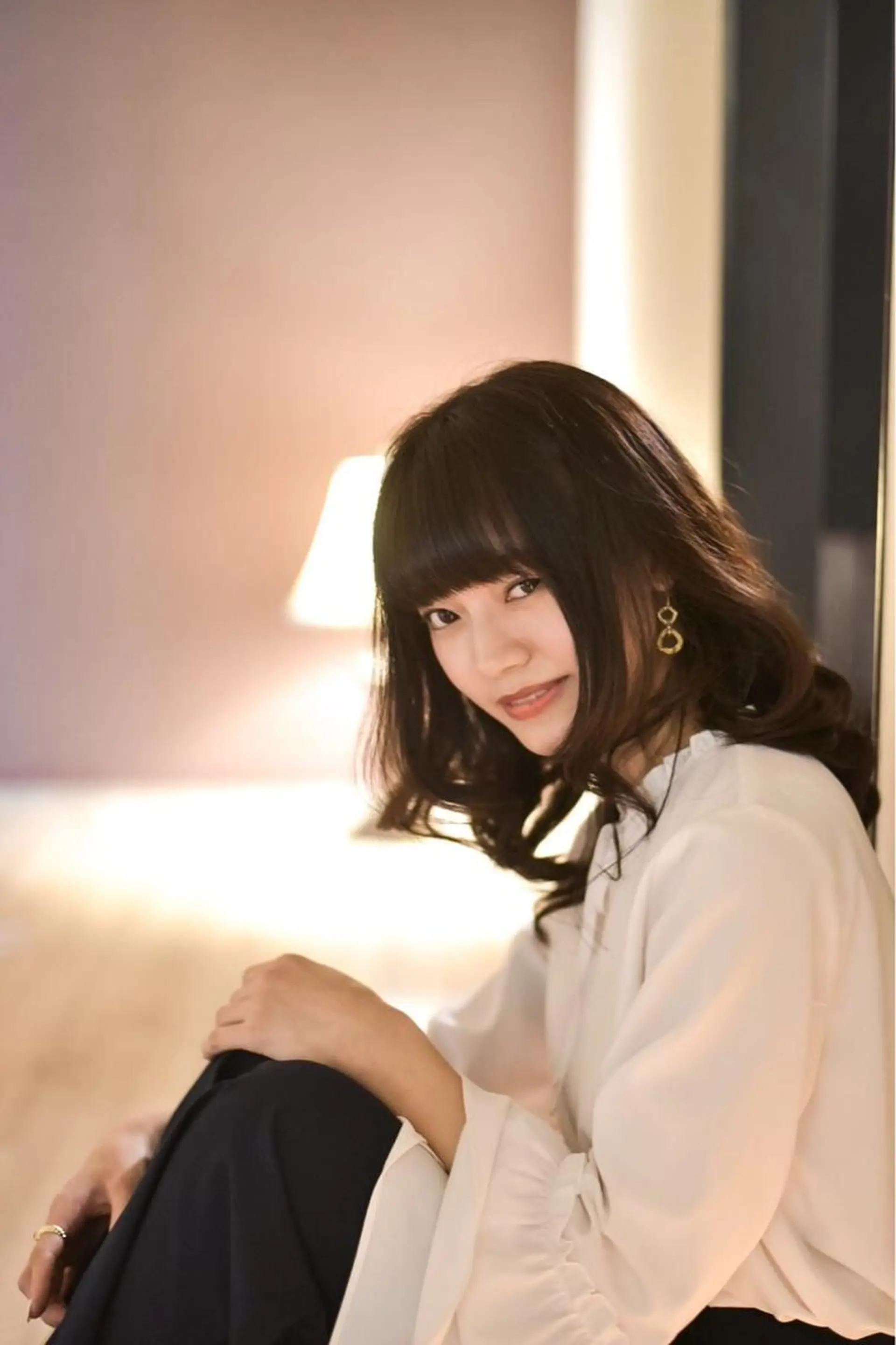 セミロング カラー アッシュ 菅井 敏樹のヘアスタイル