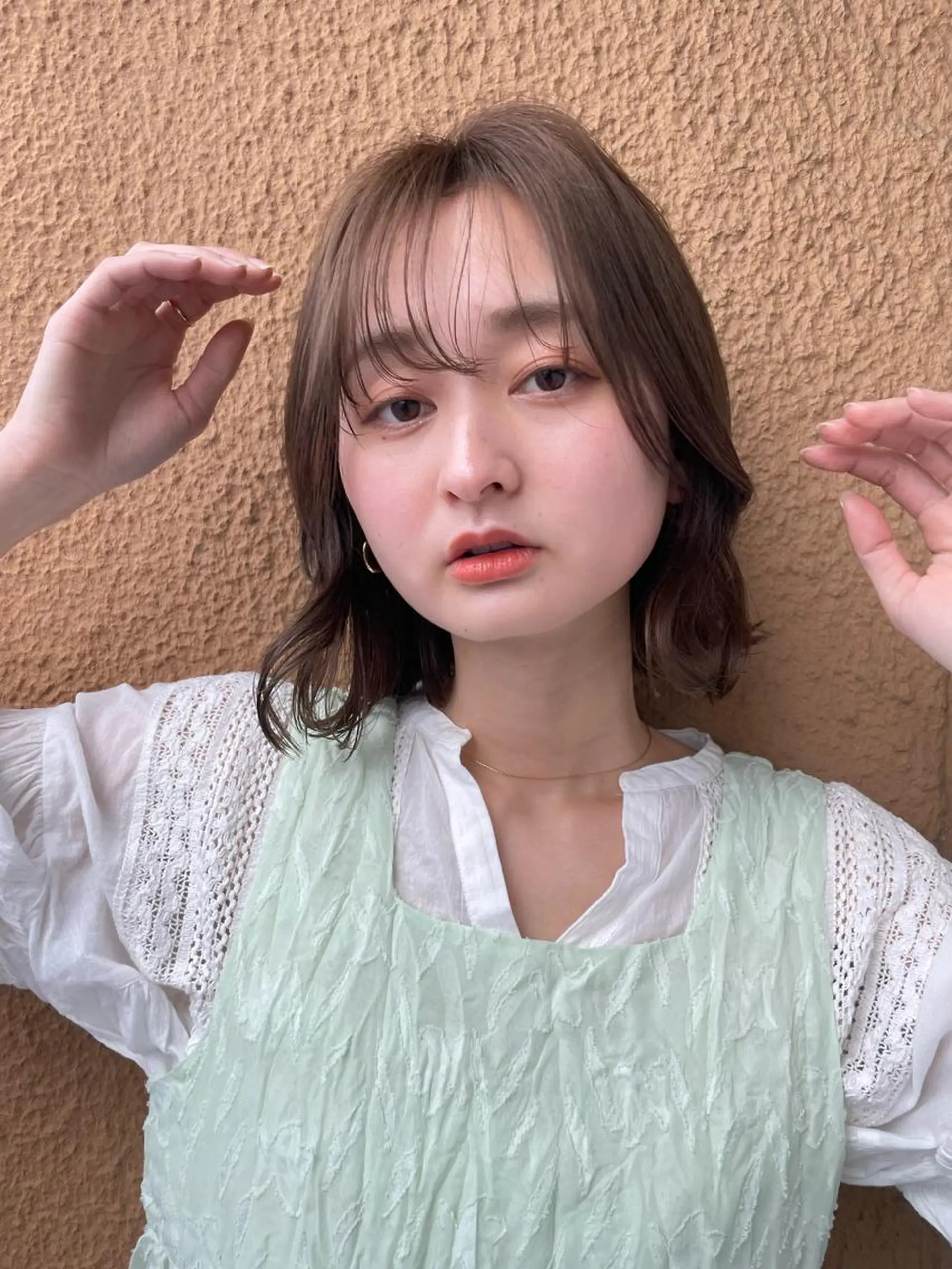 ミディアム カラー カット ヘアカラー トリートメント 艶髪/巻ける縮毛矯正 /髪質改善naoのヘアスタイル