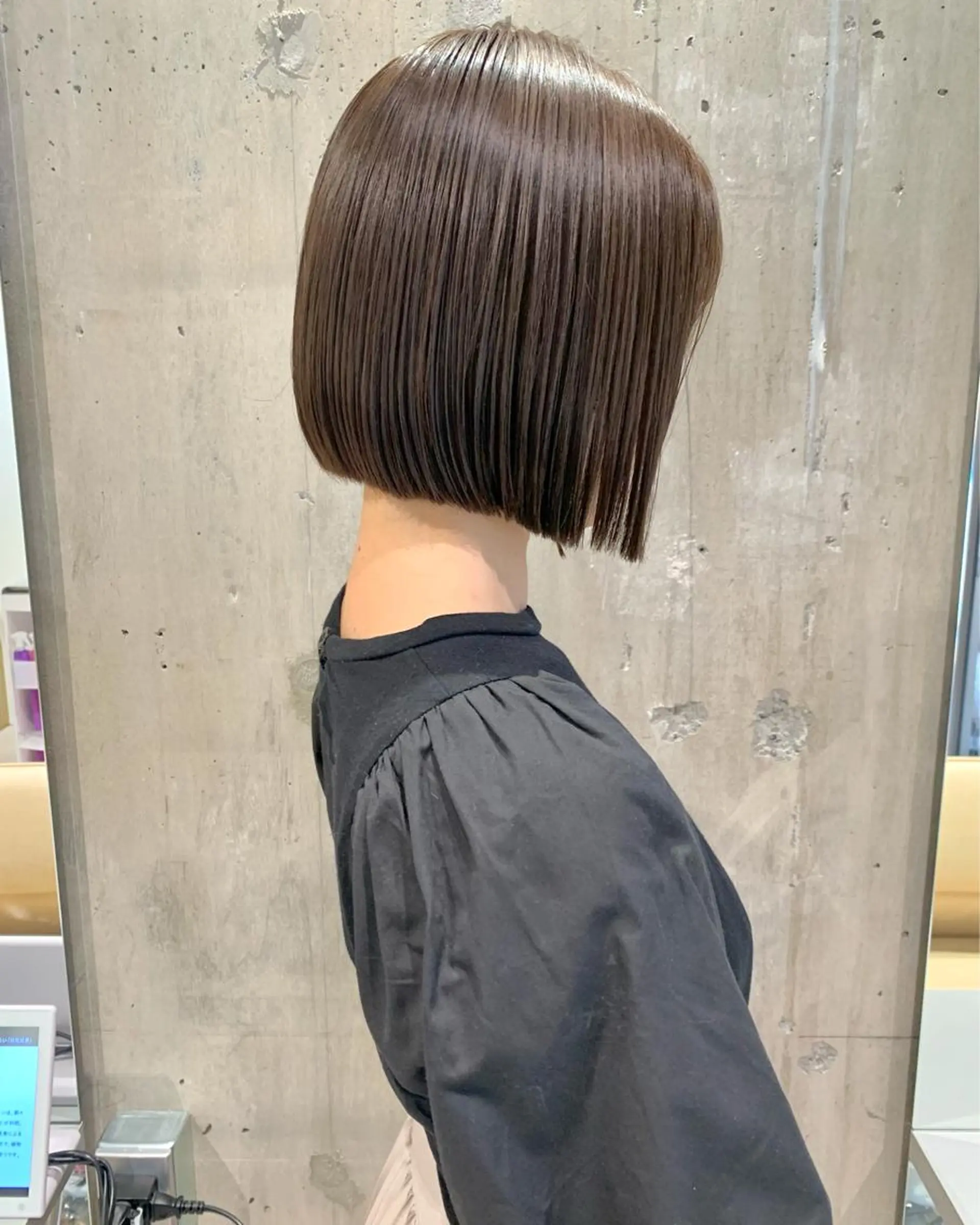 ショート カラー ベージュカラー ボブ iLi所属・iLi 《イリ》のヘアスタイル