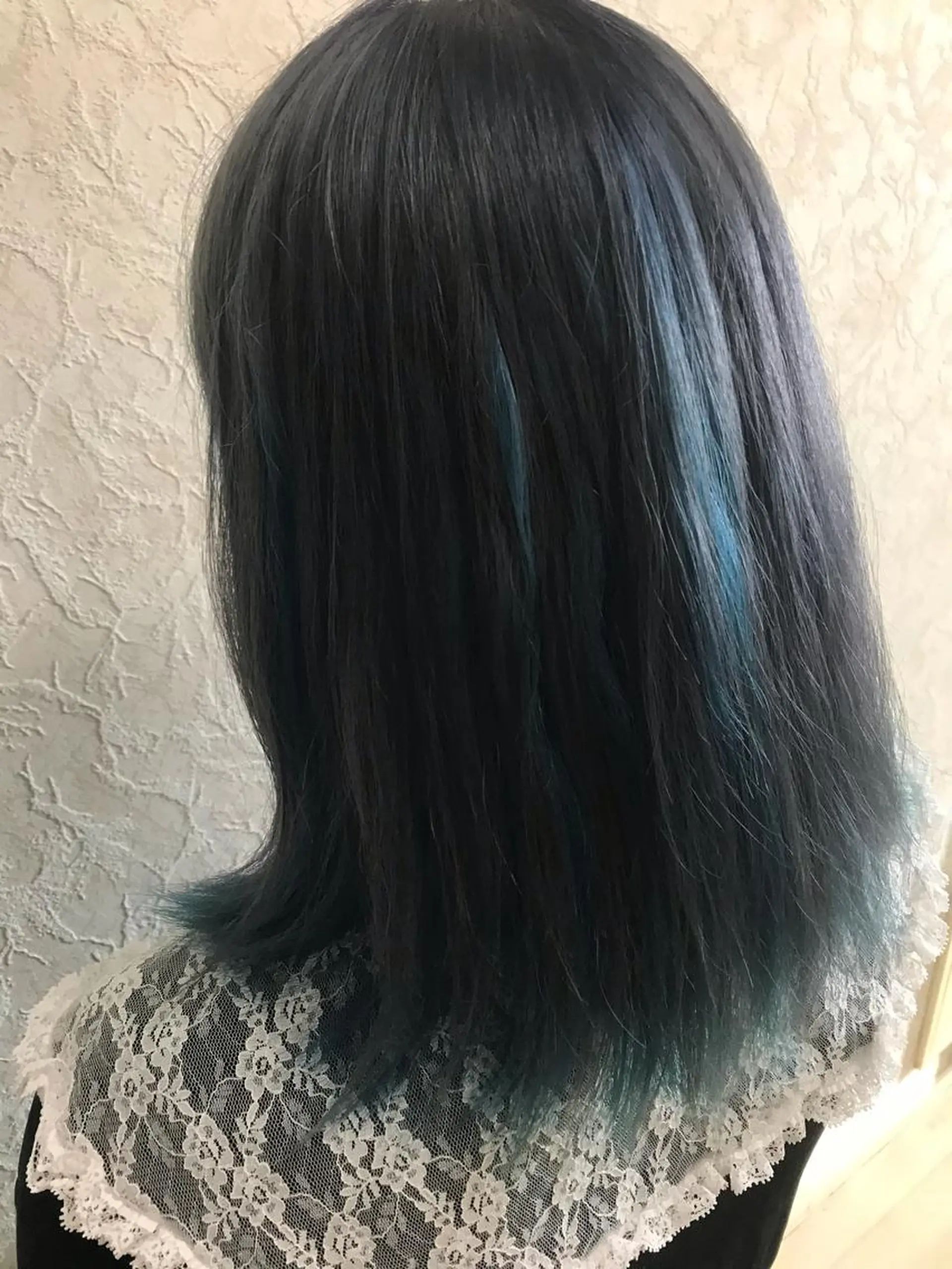 ミディアム カラー ブリーチ/髪質改善/ レイヤー/YUTO‎のヘアスタイル